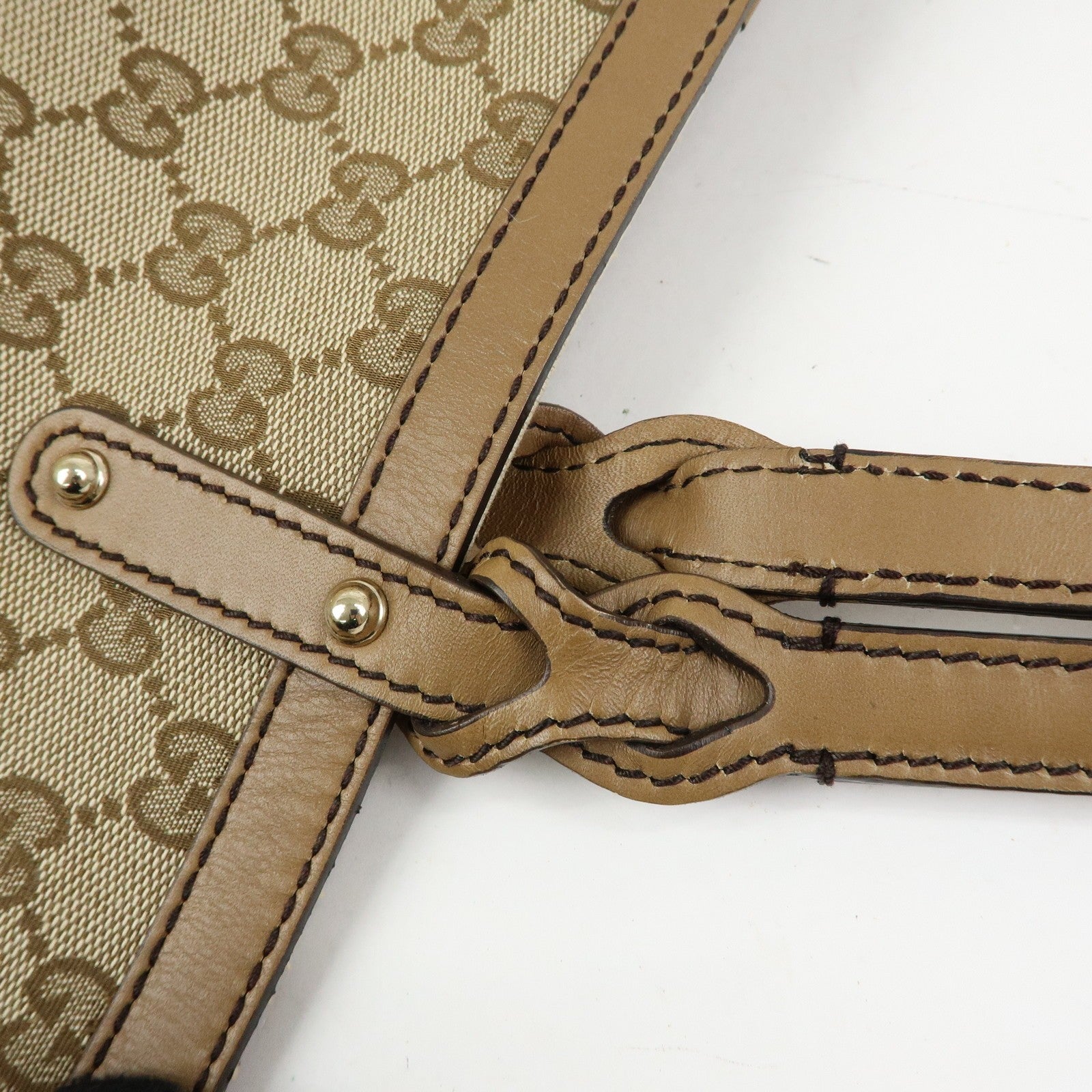 Gucci Tote Bag - Beige, Canvas and Leather