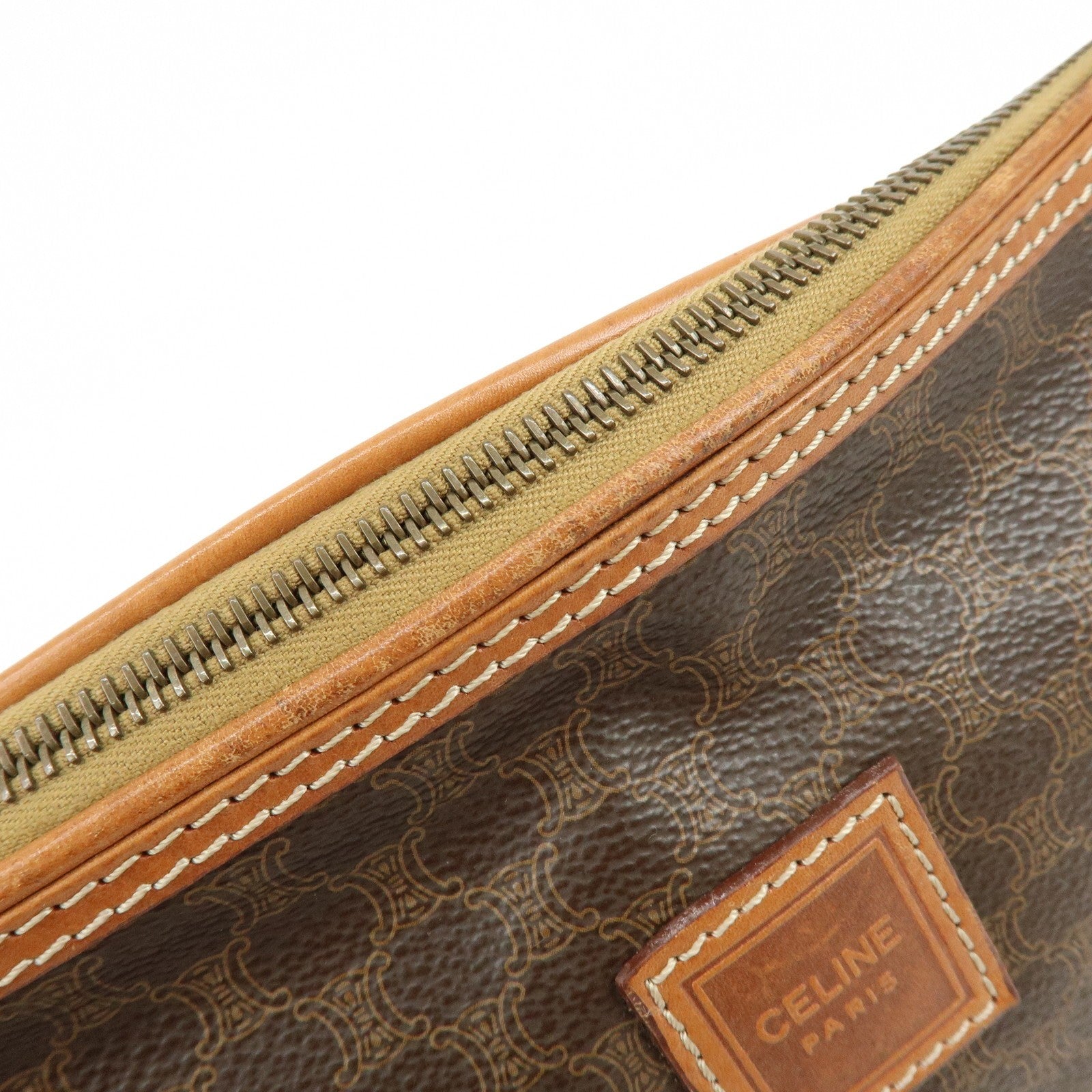 Celine Pouch Accessory Pouch - Brown, PVC Leather
