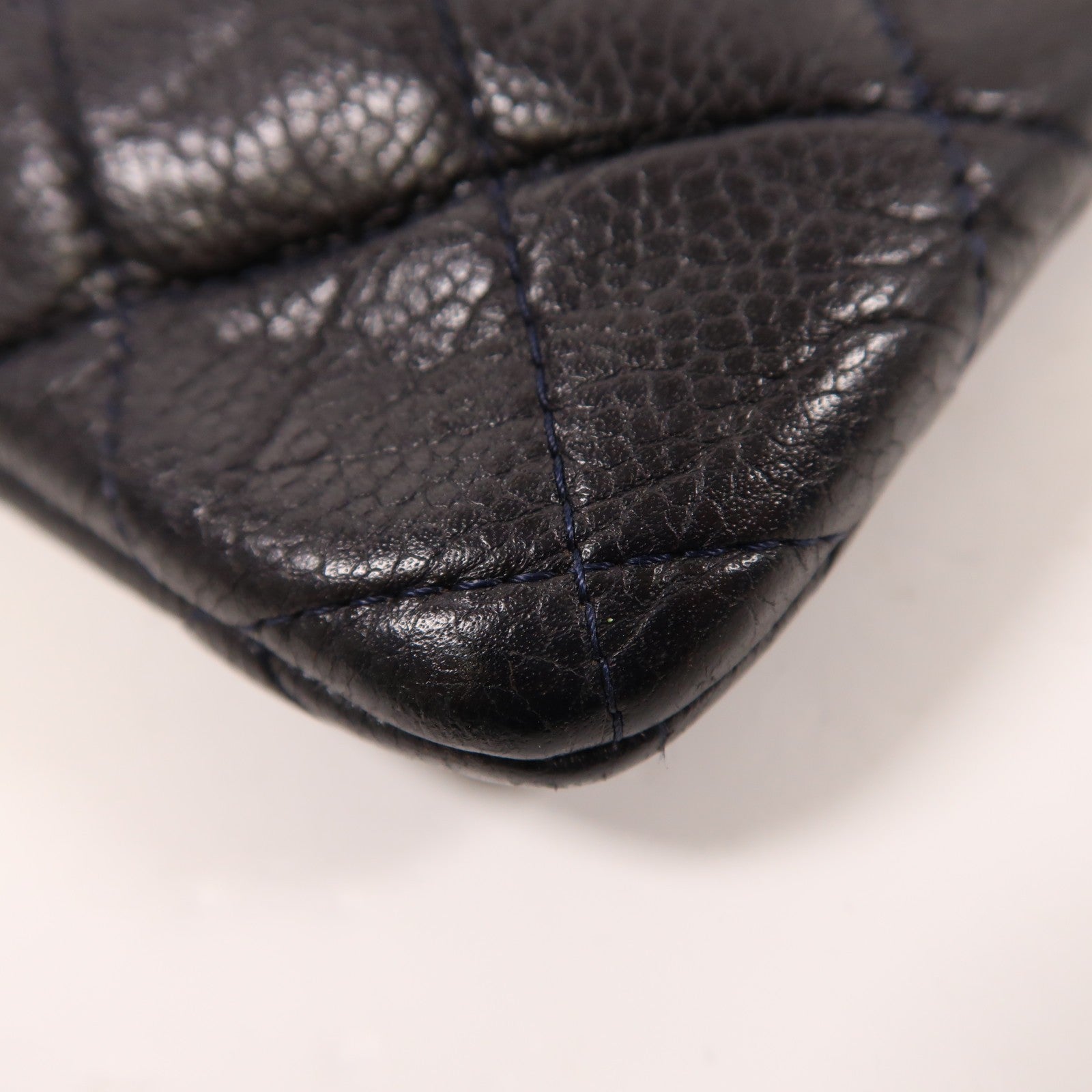 Chanel CC SHW Clutch Bag - Navy, Calfskin Leather