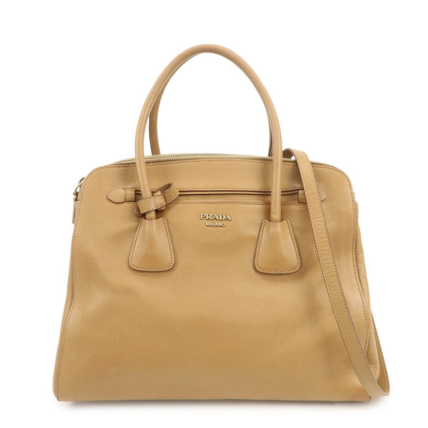 Prada Hand Bag - Light Brown, Leather