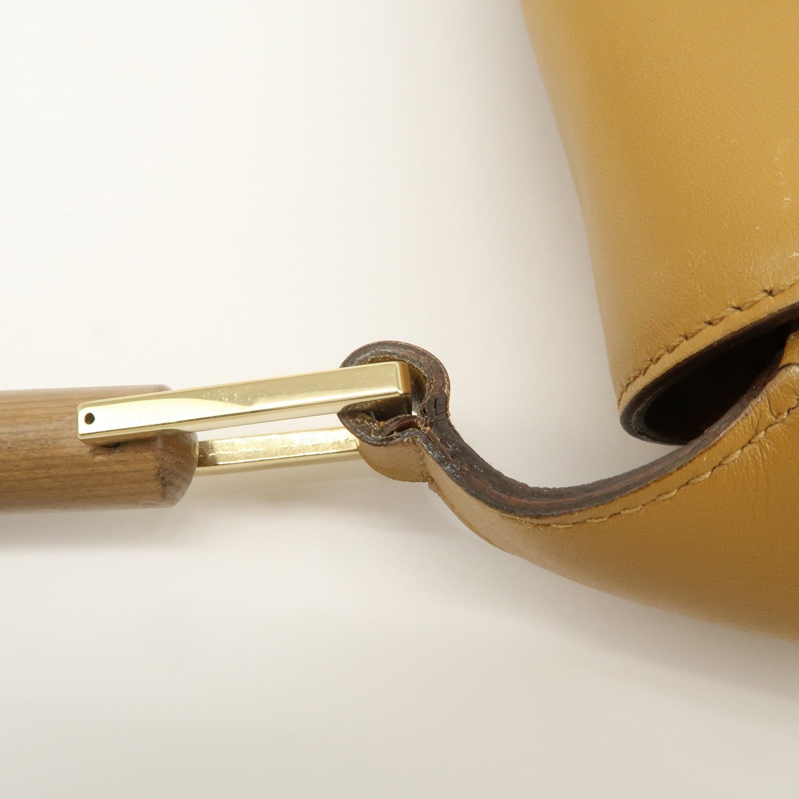 Gucci Shoulder Bag - Yellow Beige, Suede Leather