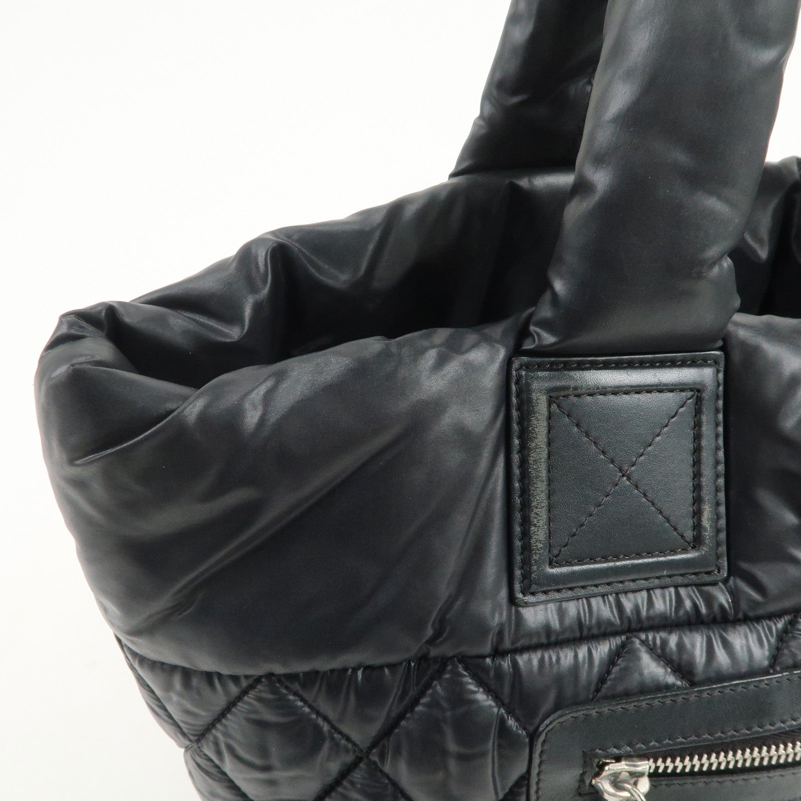 Chanel Coco Cocoon PM Tote Bag - Black, Nylon Leather