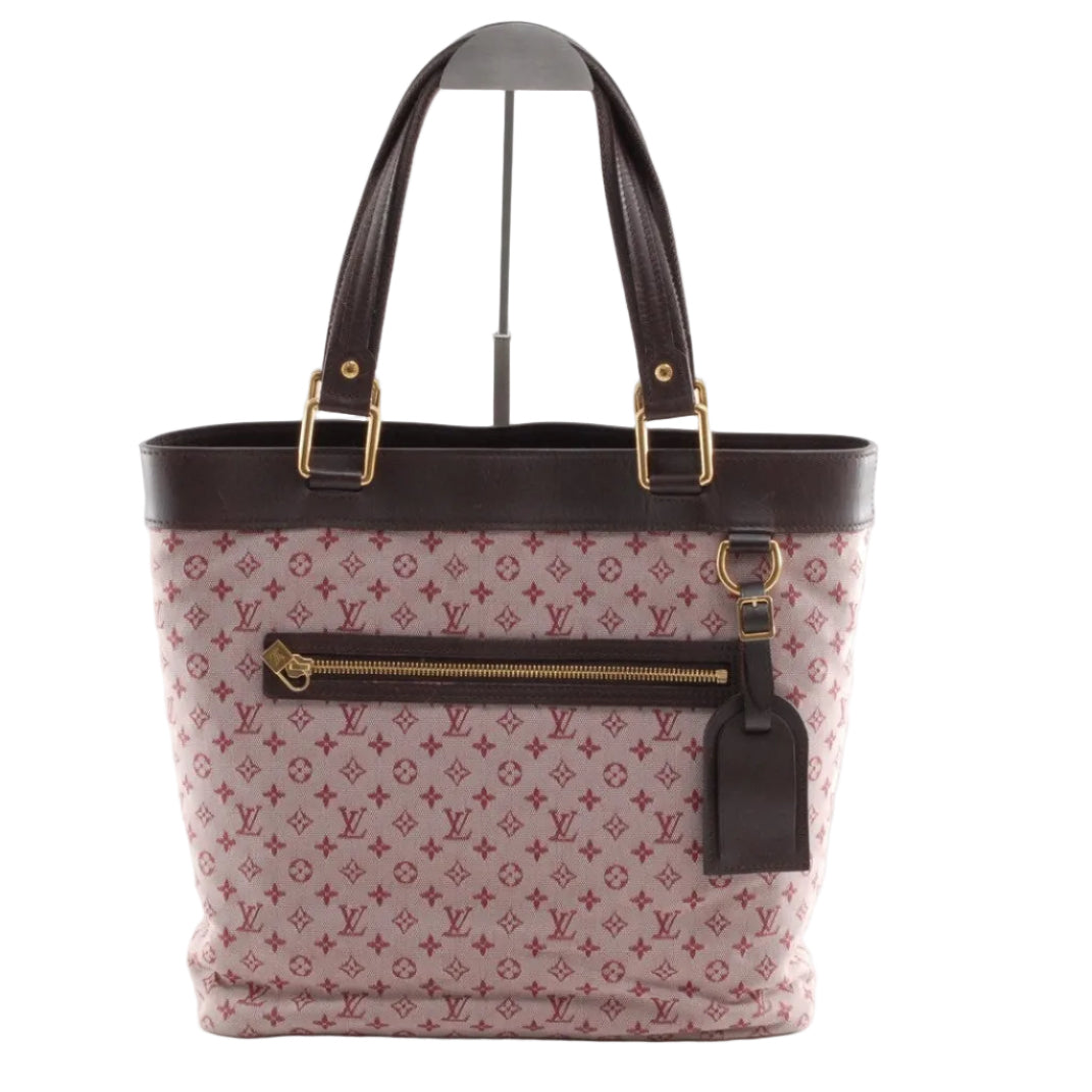 Louis Vuitton Lucille GM Tote Bag - Red Beige Brown, Canvas