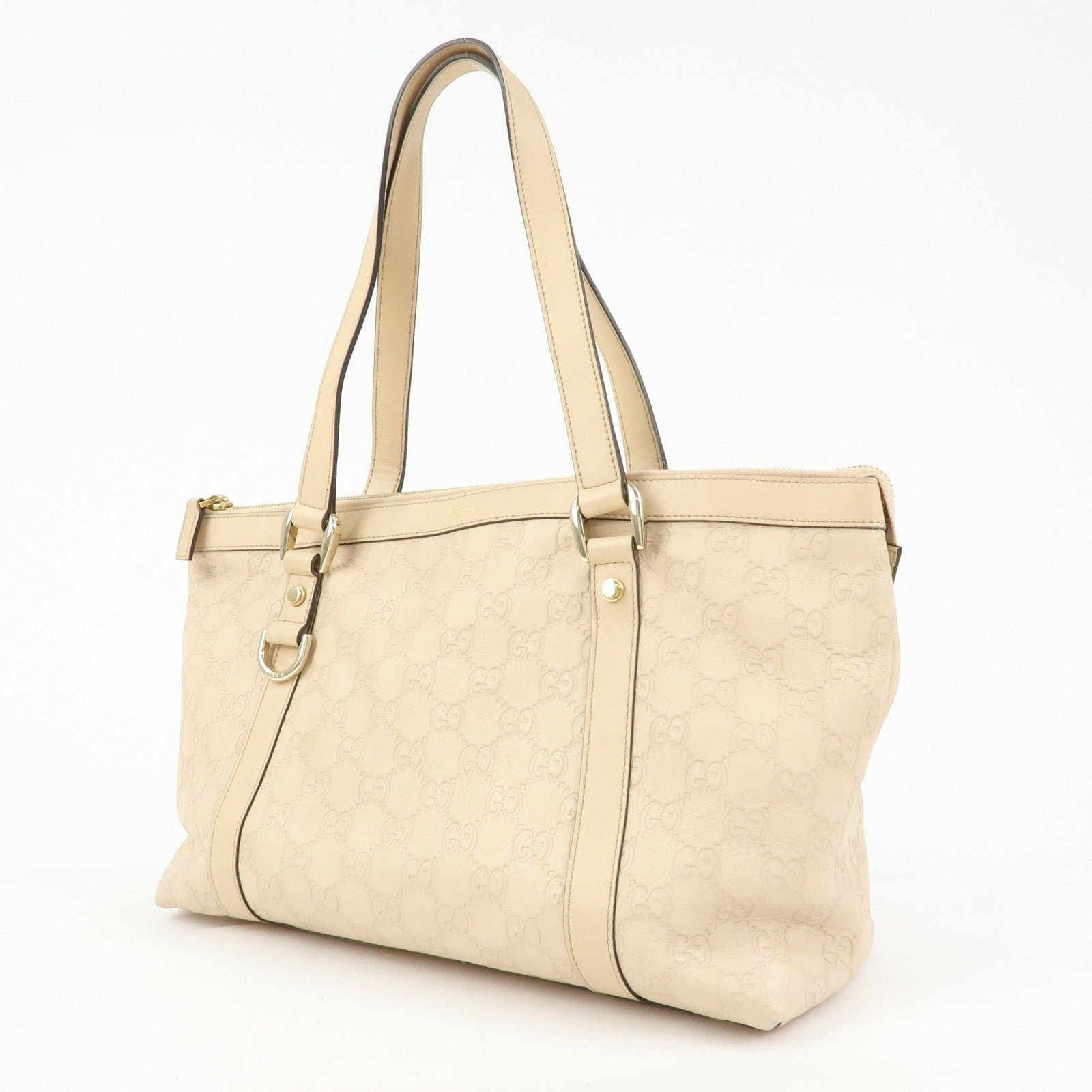 Gucci Abbey Tote Bag - Pink, Guccissima Leather