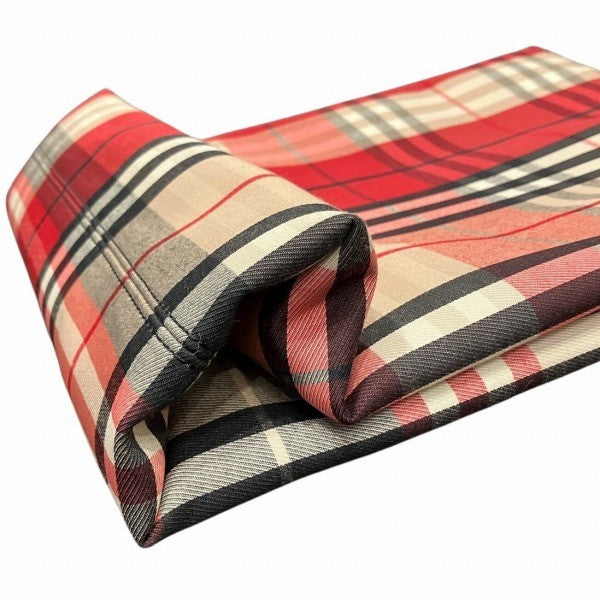 Burberry London Nova Check Handbag - Red, Canvas x Leather