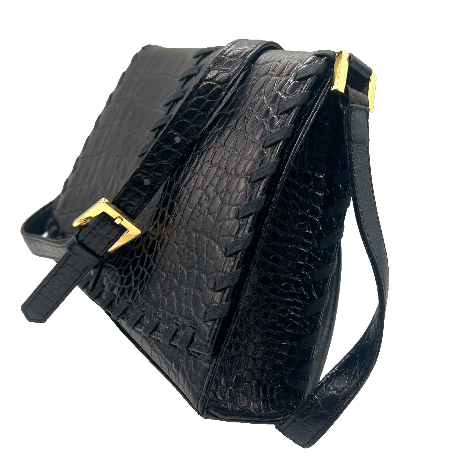 Saint Laurent YSL Shoulder Bag - Black, Leather