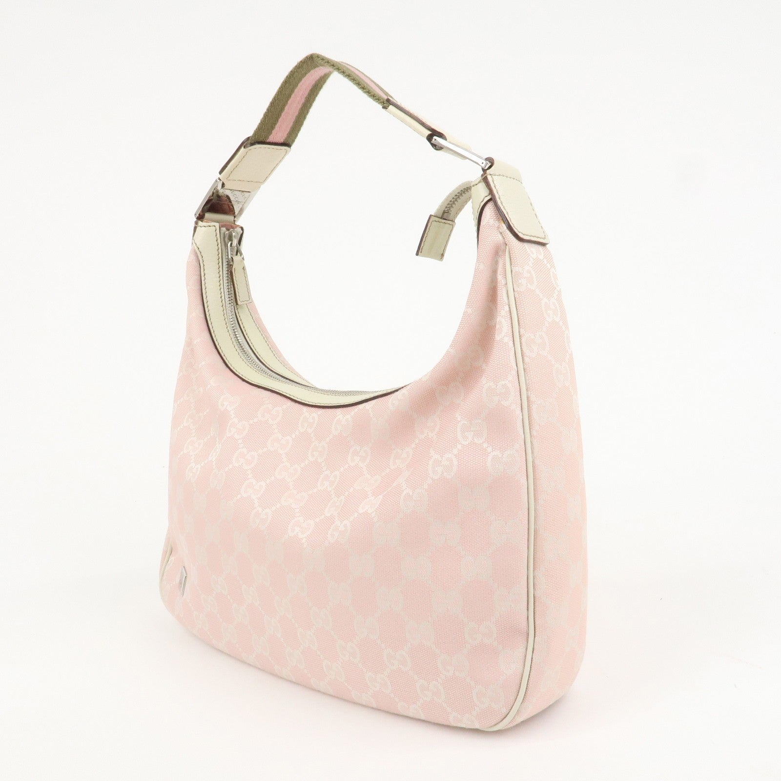 Gucci Shoulder Bag - Pink, Canvas Leather 