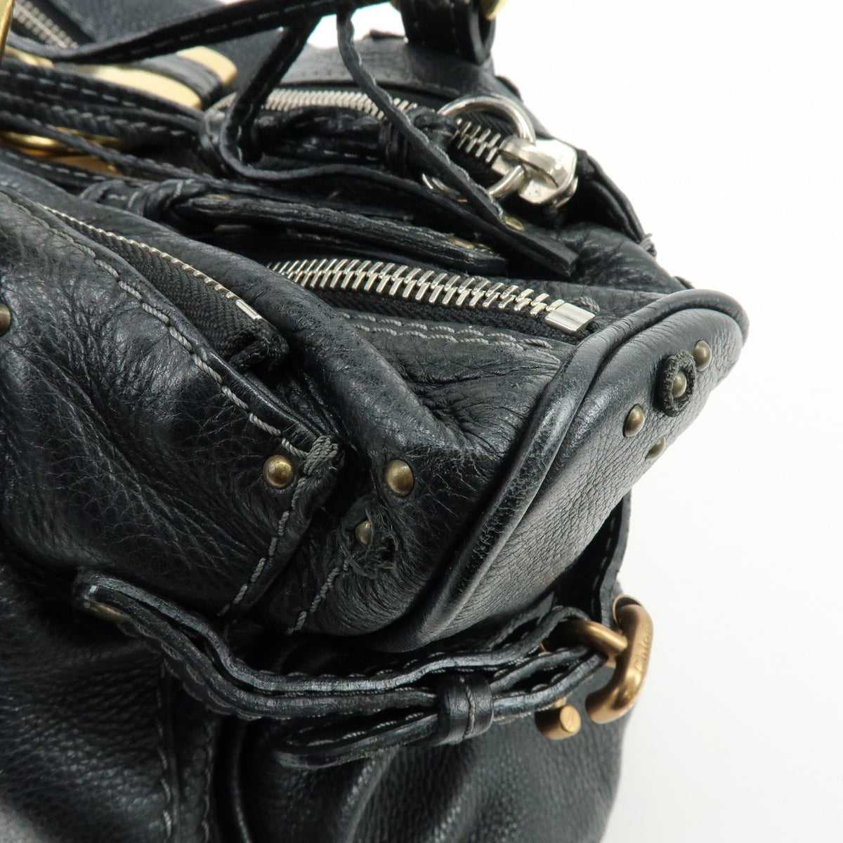 Chloe Paddington Handbag - Black, Leather