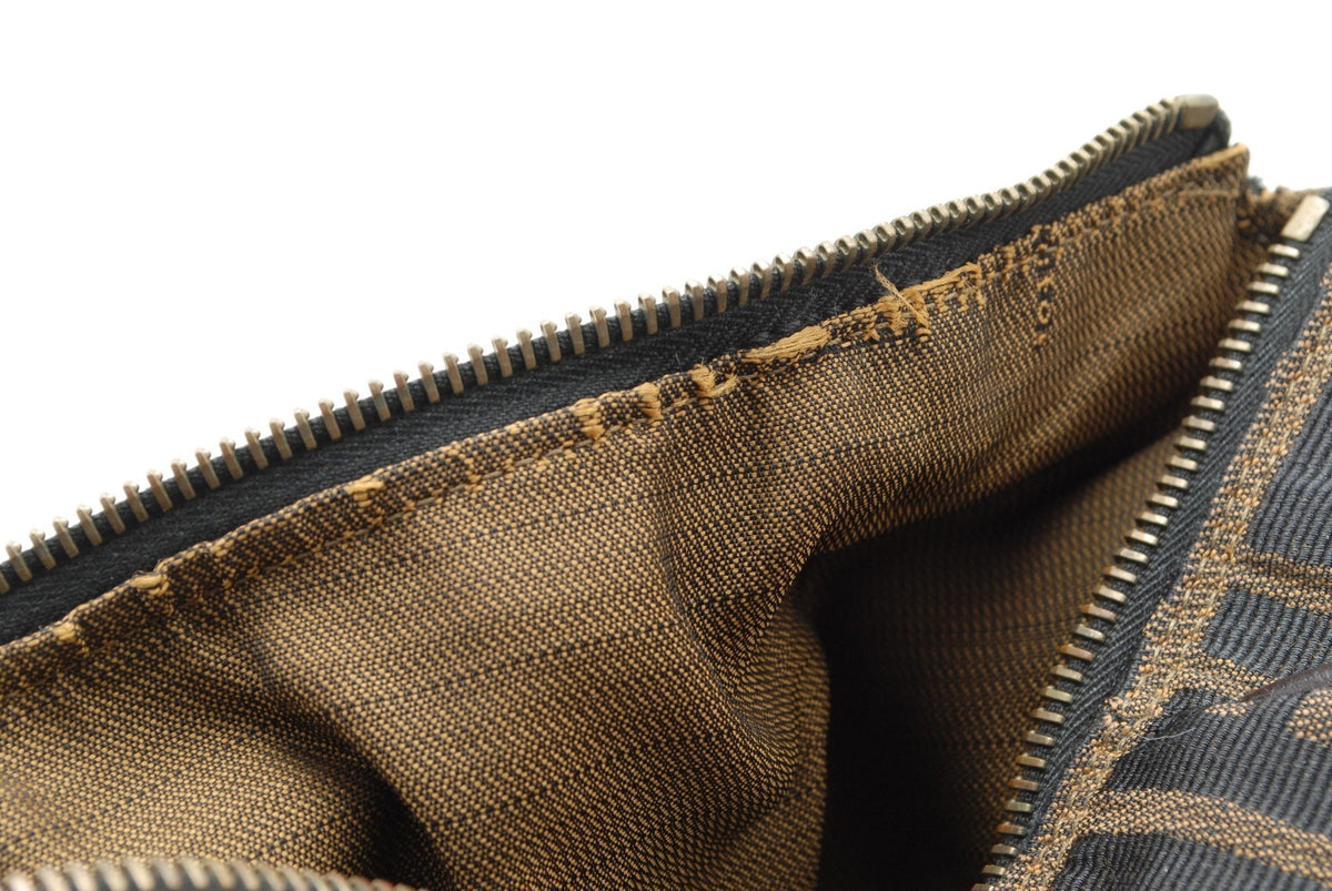 Fendi Zucca Large Vanity Bag - Brown, Canvas