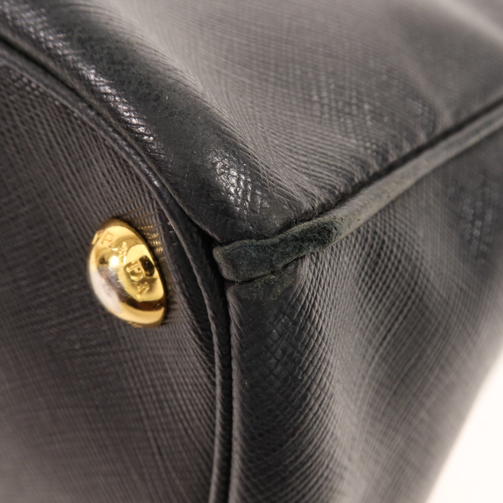 Prada GHW Double Zip Handbag - Black, Calfskin Leather