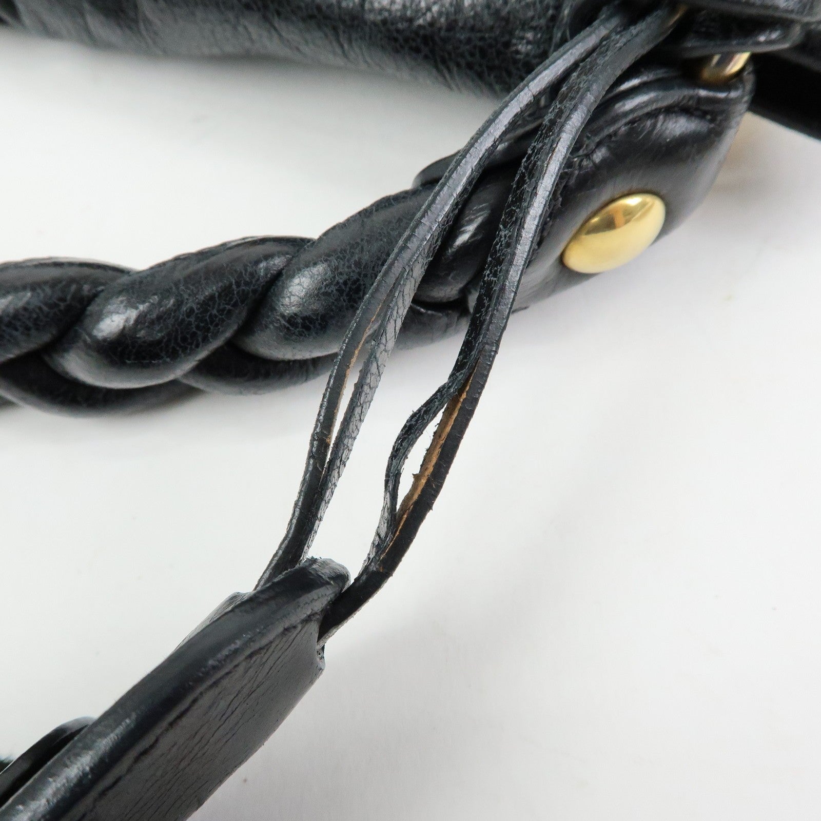 Miu Miu Matelasse Hand Bag - Black, Leather 