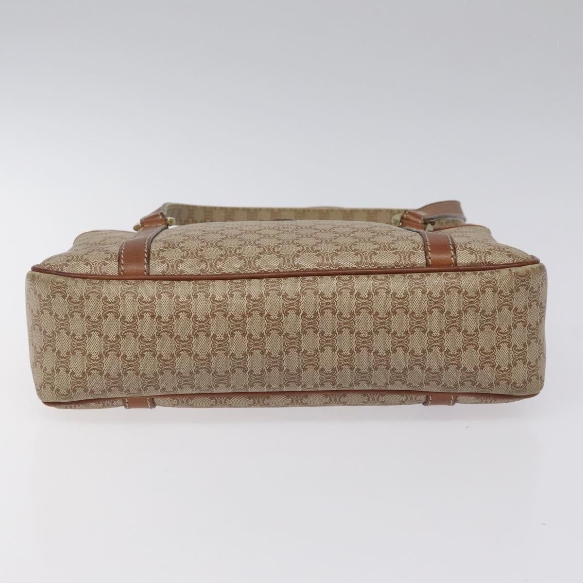 Celine Macadam Hand Bag - Beige/Gold, Canvas