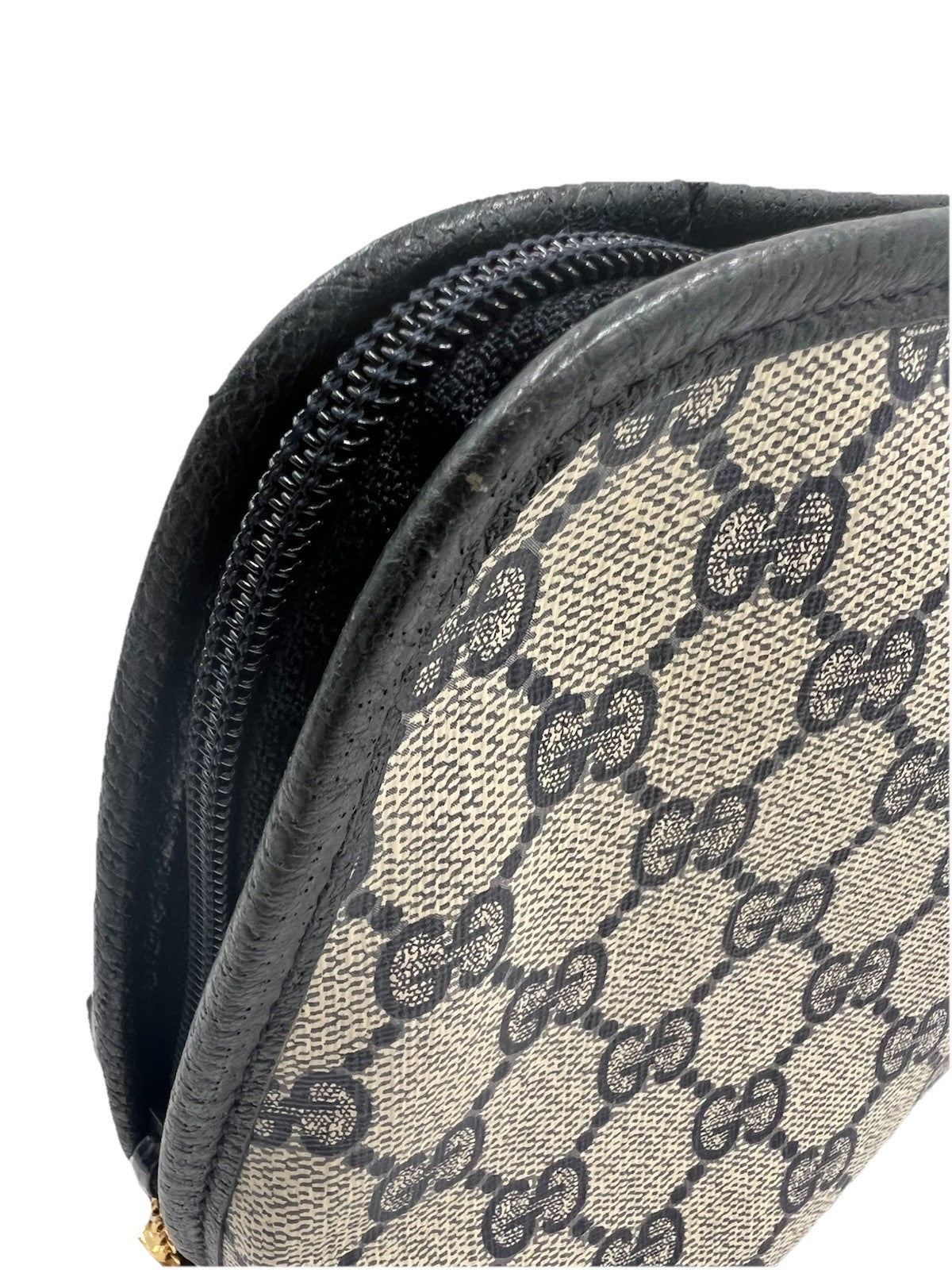 Gucci GG Supreme Clutch - Gold Navy, PVC Leather