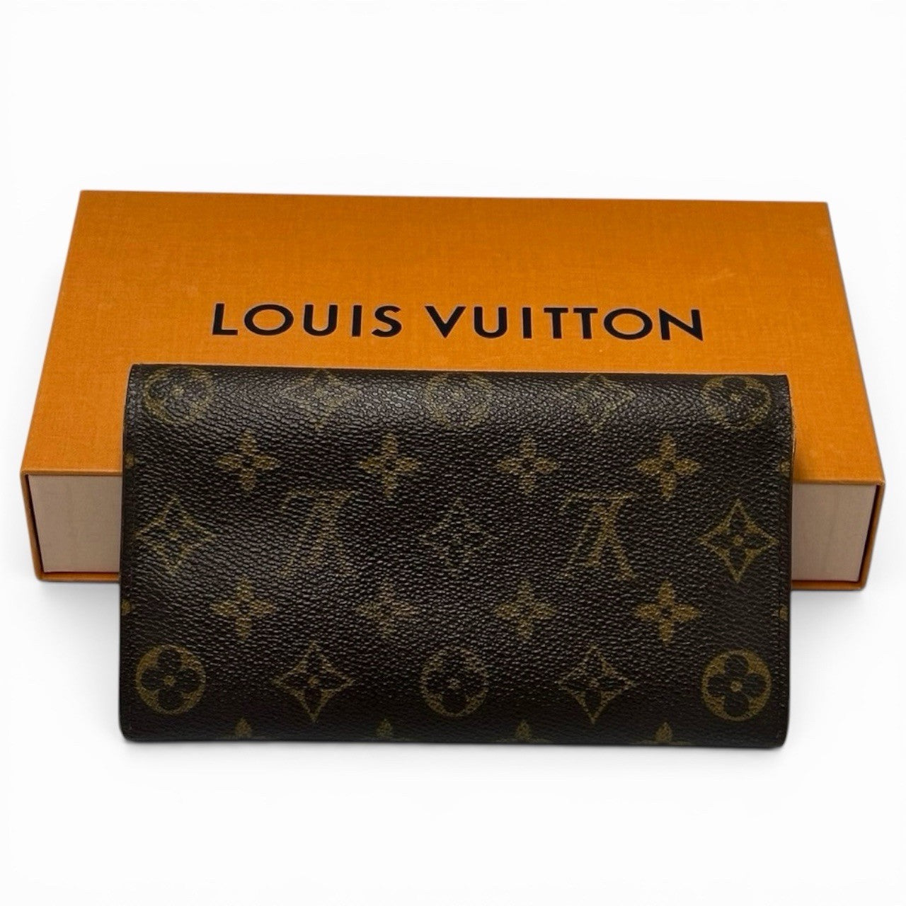 Louis Vuitton Portefeuille Sarah Long Wallet - Brown, Leather