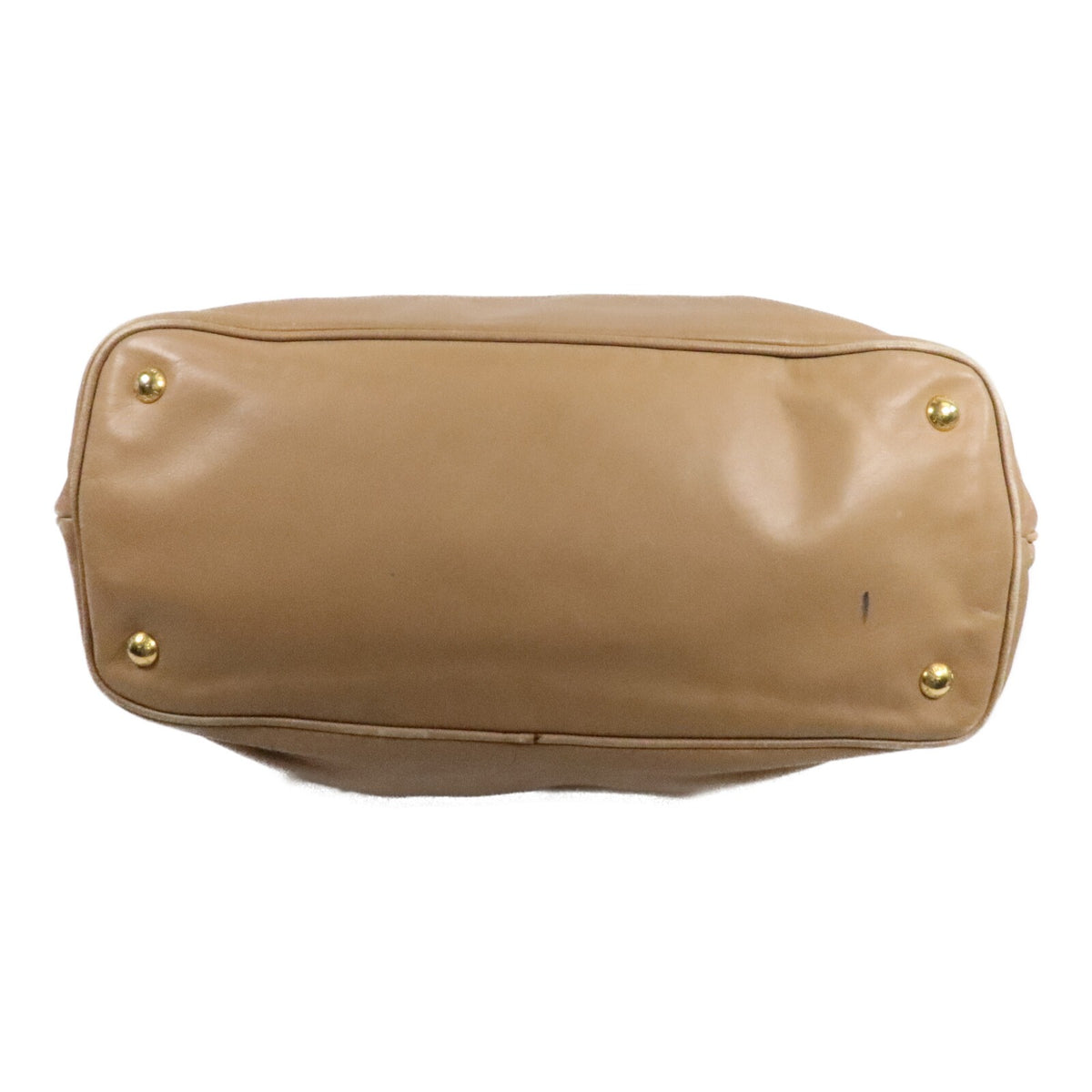 Prada GHW 2 Way Shoulder Bag - Beige, Calfskin Leather
