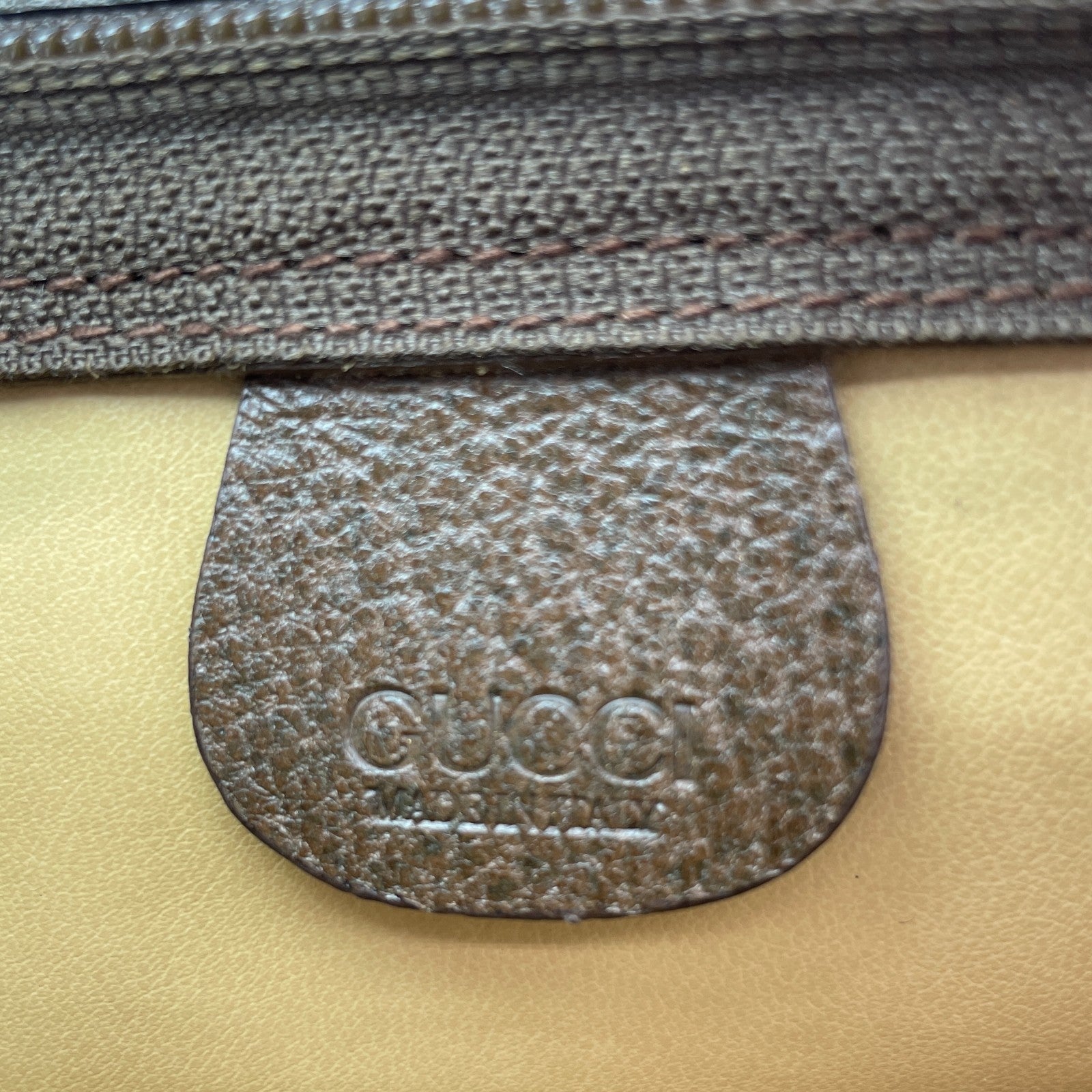 Gucci GG Clutch Bag - Brown, PVC Leather 