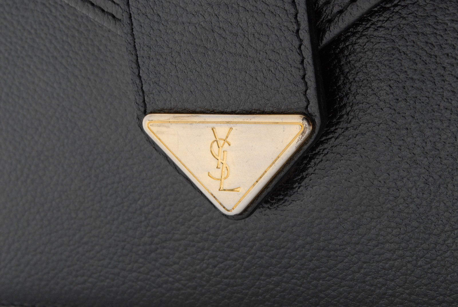 Saint Laurent Yves Vintage Clutch - Black, Leather