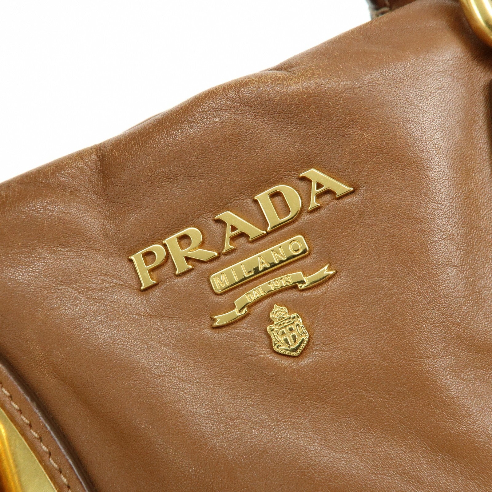 Prada 2Way Bag Handbag - Brown, Leather