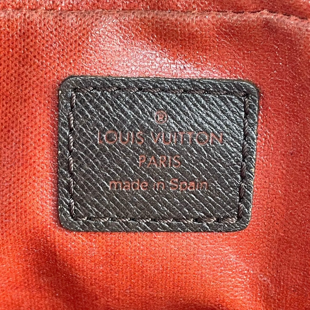 Louis Vuitton Damier Trousse Toilette Leather Coated Canvas Brown Pouch