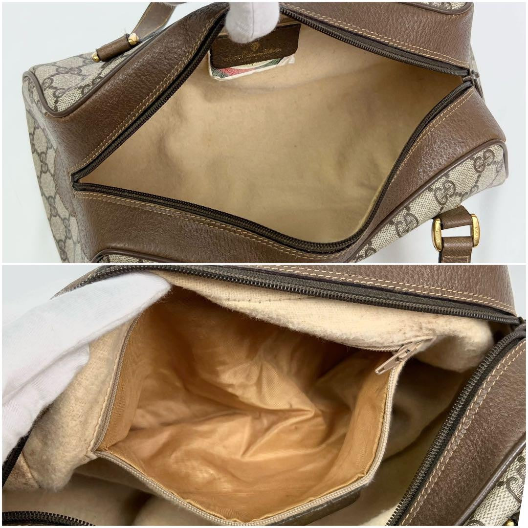 Gucci Old Gucci Mini Boston Bag - Beige, Leather