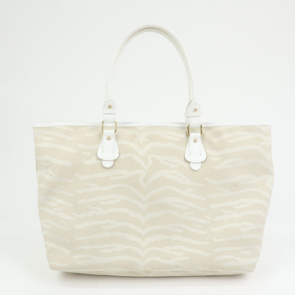 Fendi Tote Bag - Beige, Canvas Leather