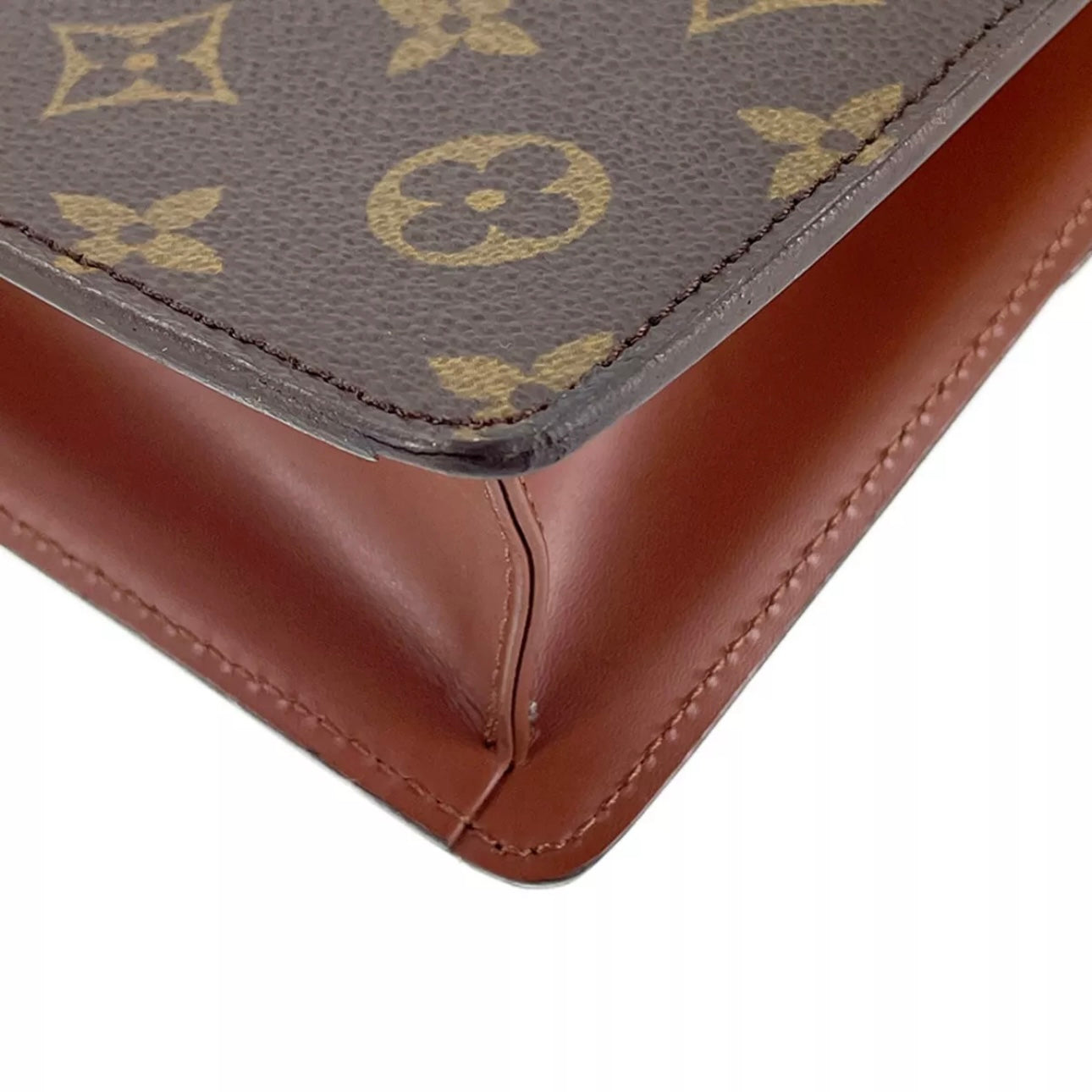 Monogram Chaillot Leather Brown Clutch bag