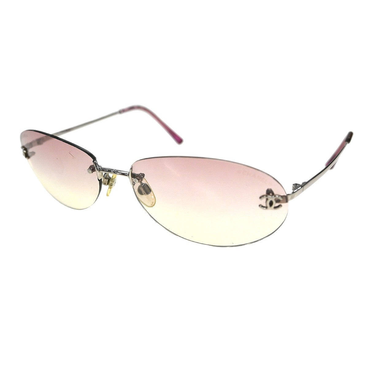 Chanel CC Logos Sunglasses - Pink, Acrylic