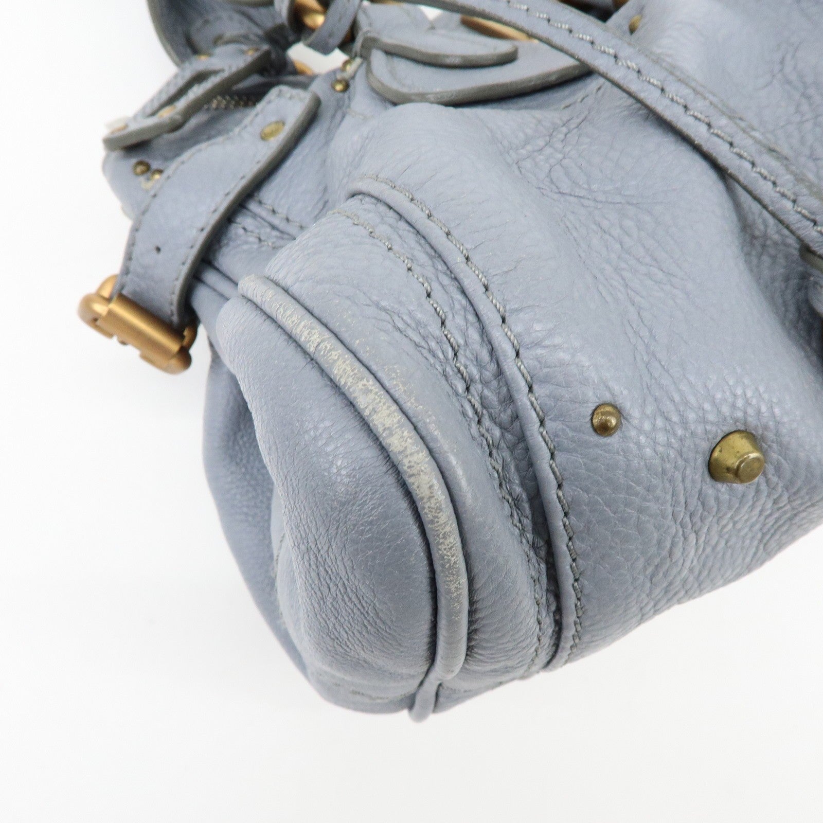 Chloe Paddington Hand Bag - Gray, Leather