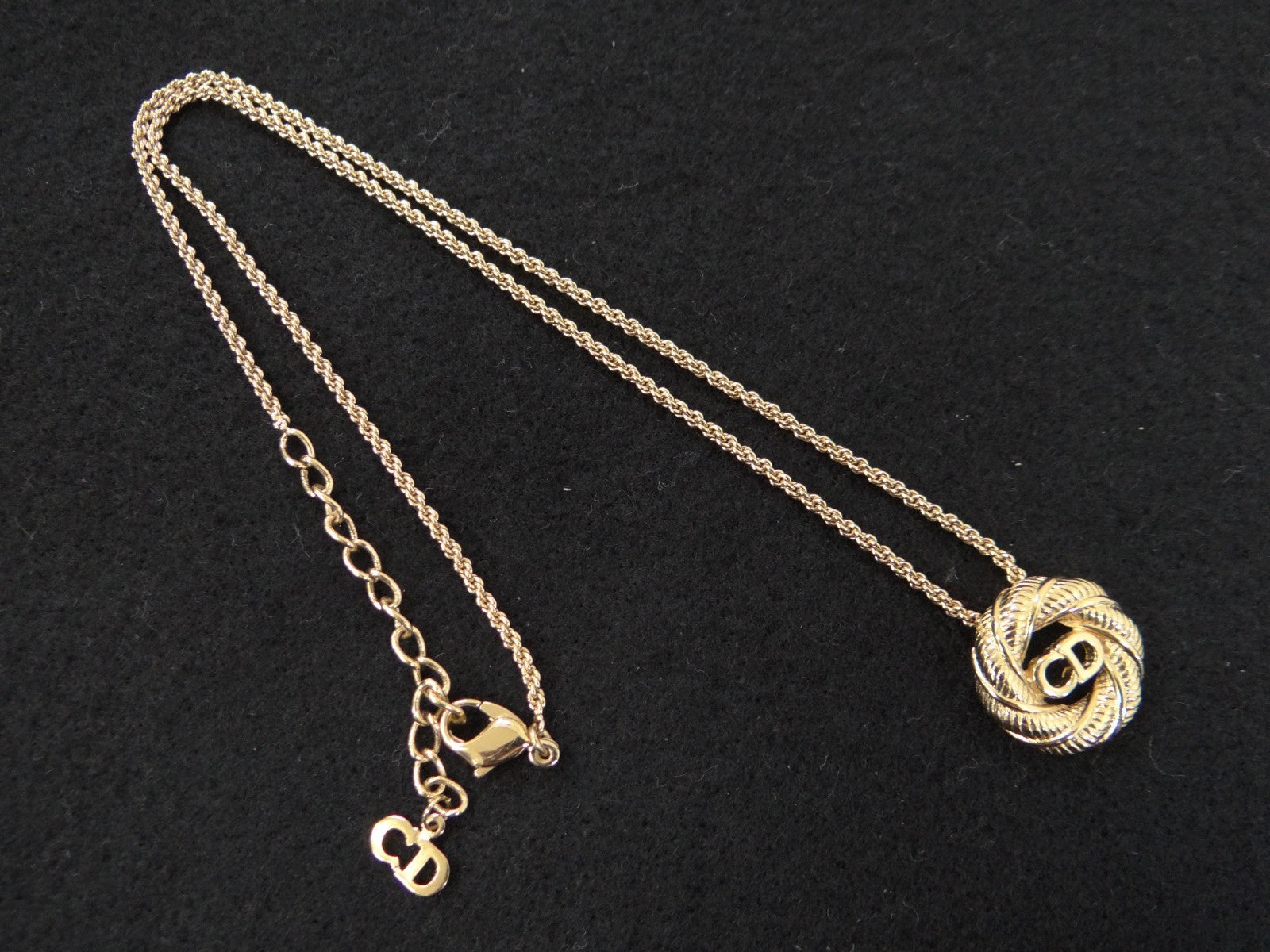 Dior Chain Necklace Pendant - Gold, Metal