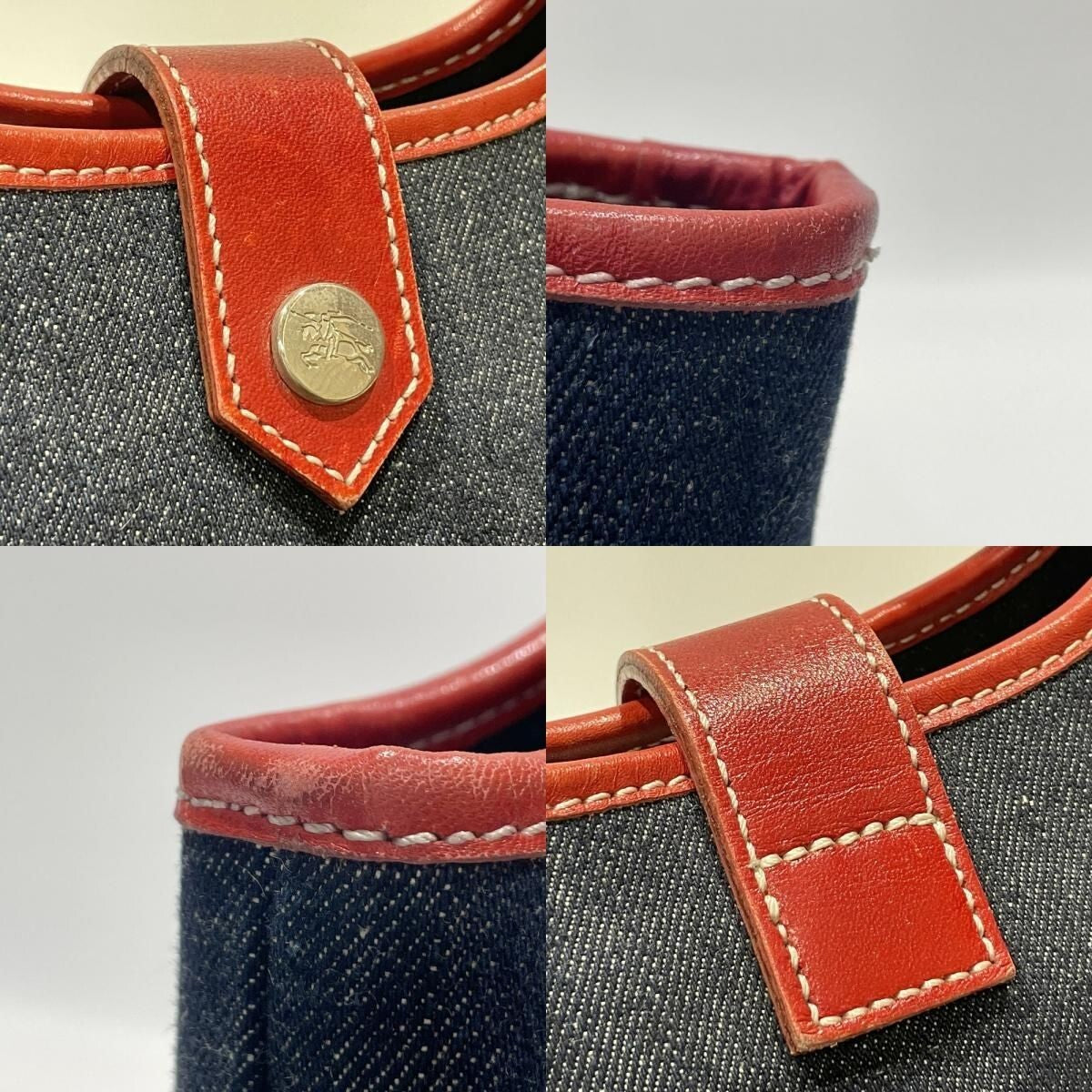 Burberry Blue Label Denim Shoulder Tote Bag - Blue, Denim