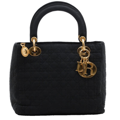 Dior Lady Dior Handbag - Black, Nylon