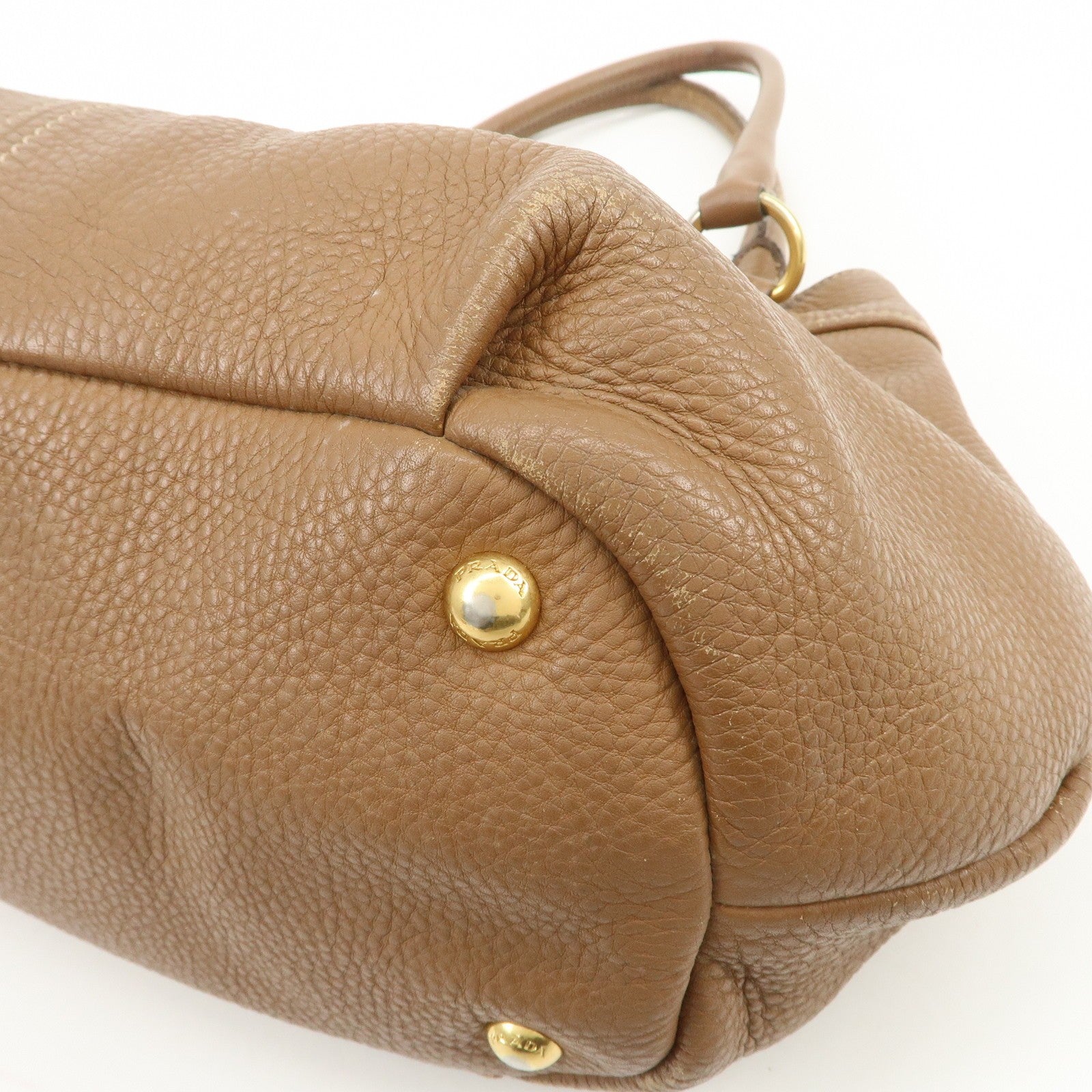 Prada 2Way Bag Hand Bag - Brown, Calf Leather