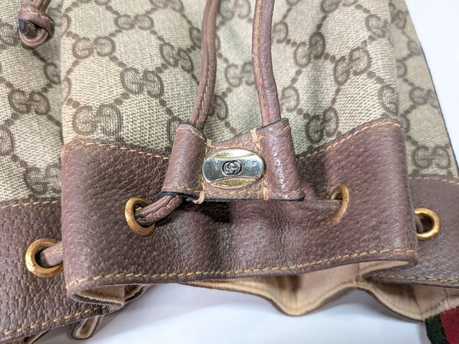 Gucci Sherry Shoulder Bag - Brown, PVC