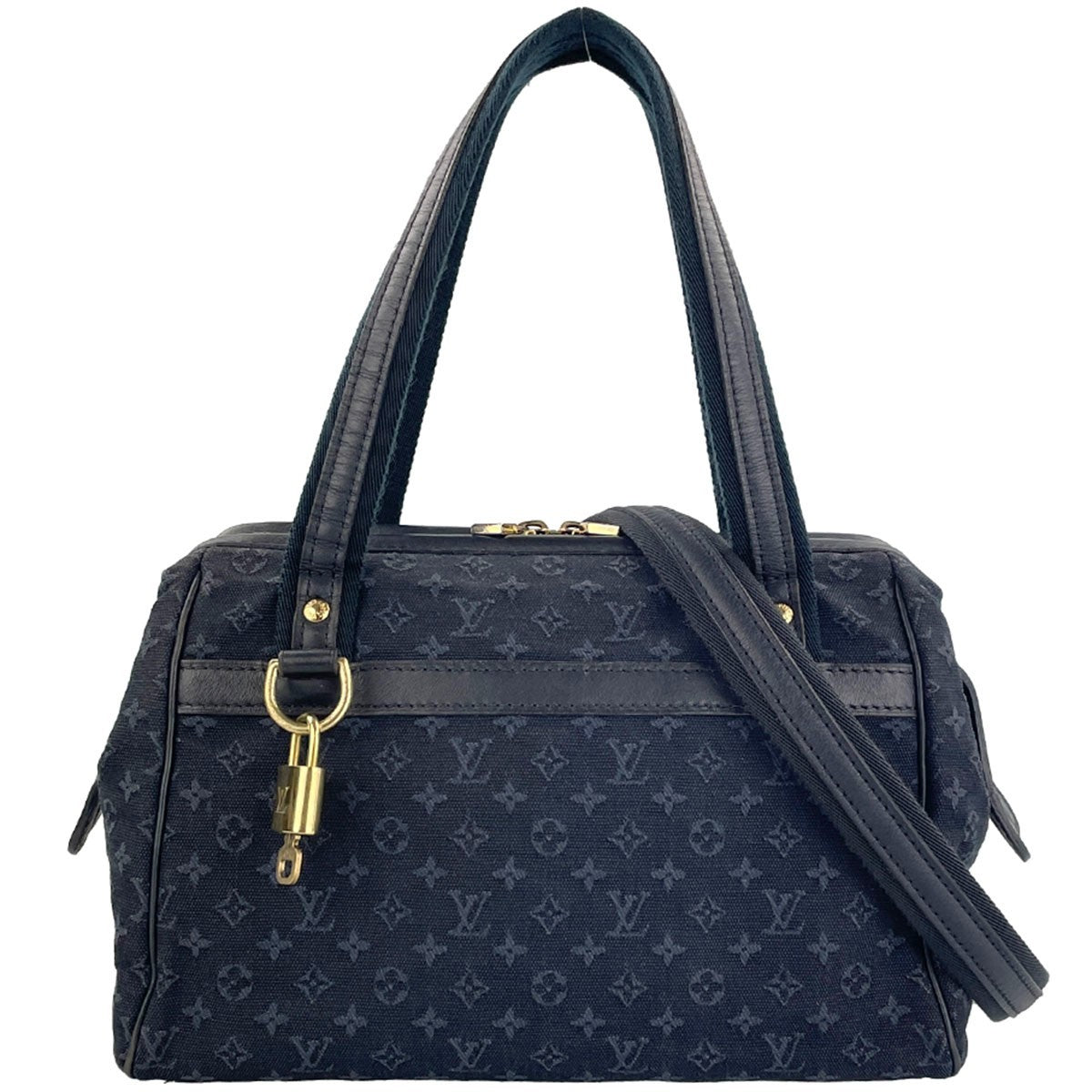 Louis Vuitton Josephine PM Handbag - Navy, Canvas