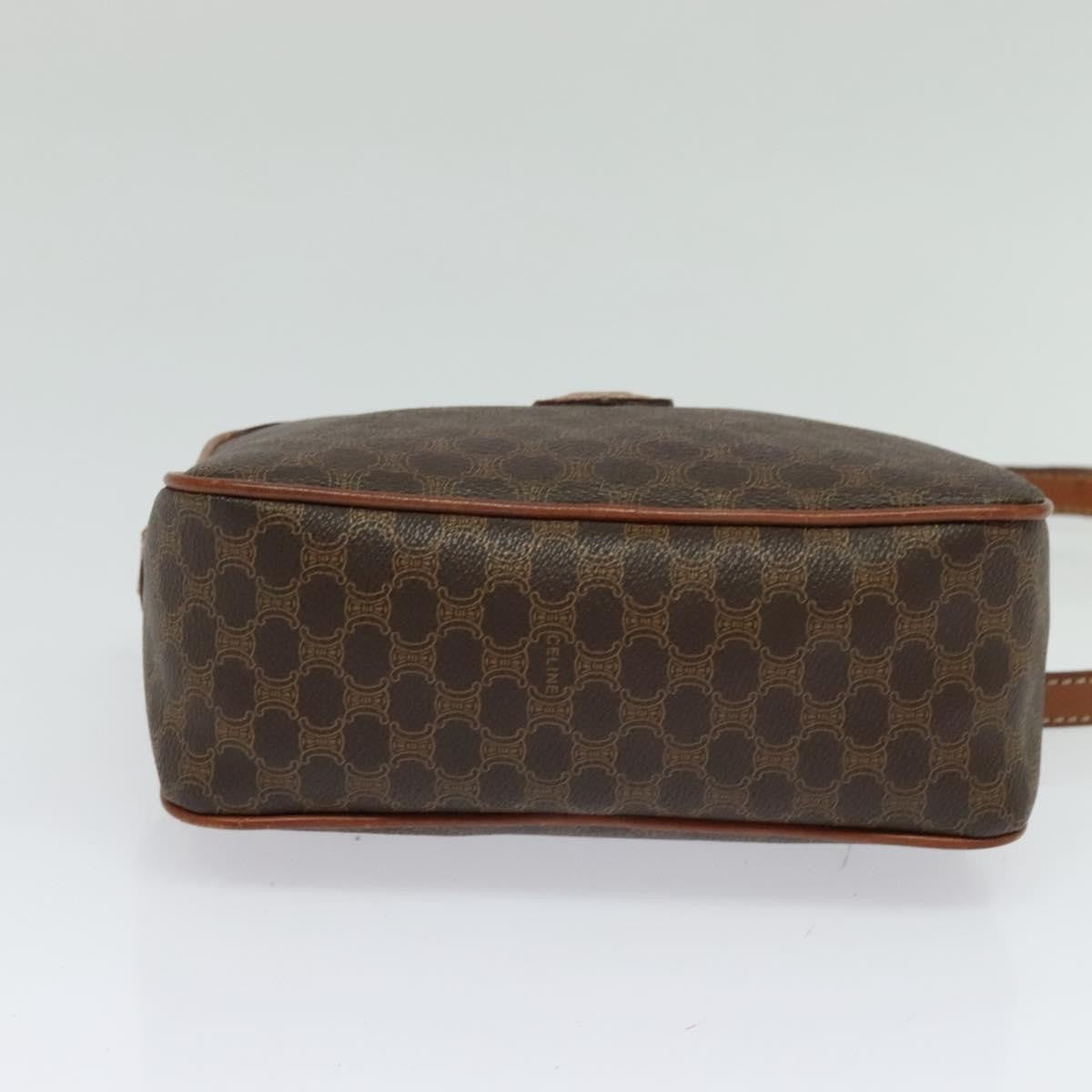 Celine Macadam Shoulder Bag - Brown/Gold, PVC Leather