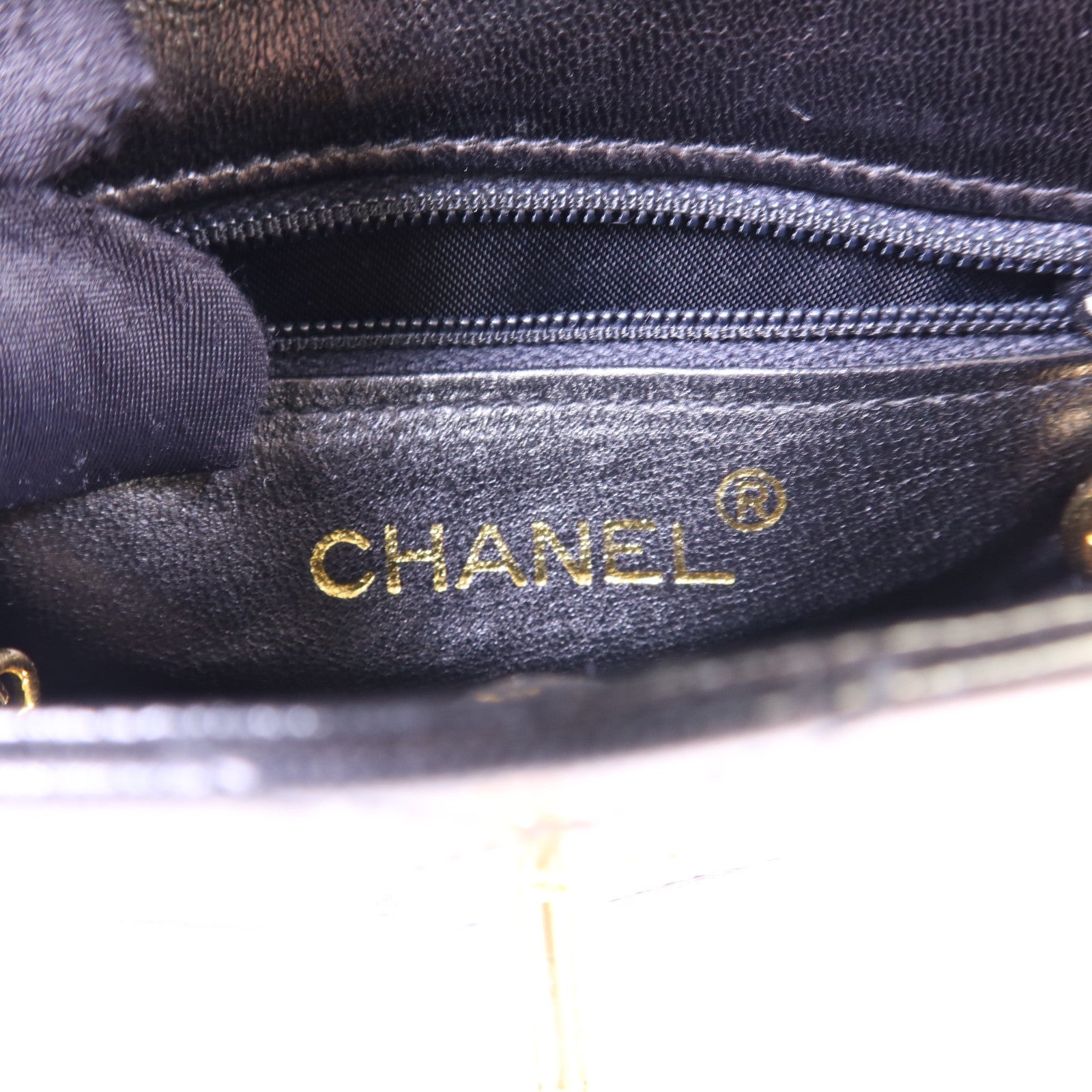 CHANEL CC GHW Waist Bag - Black, Lambskin Leather