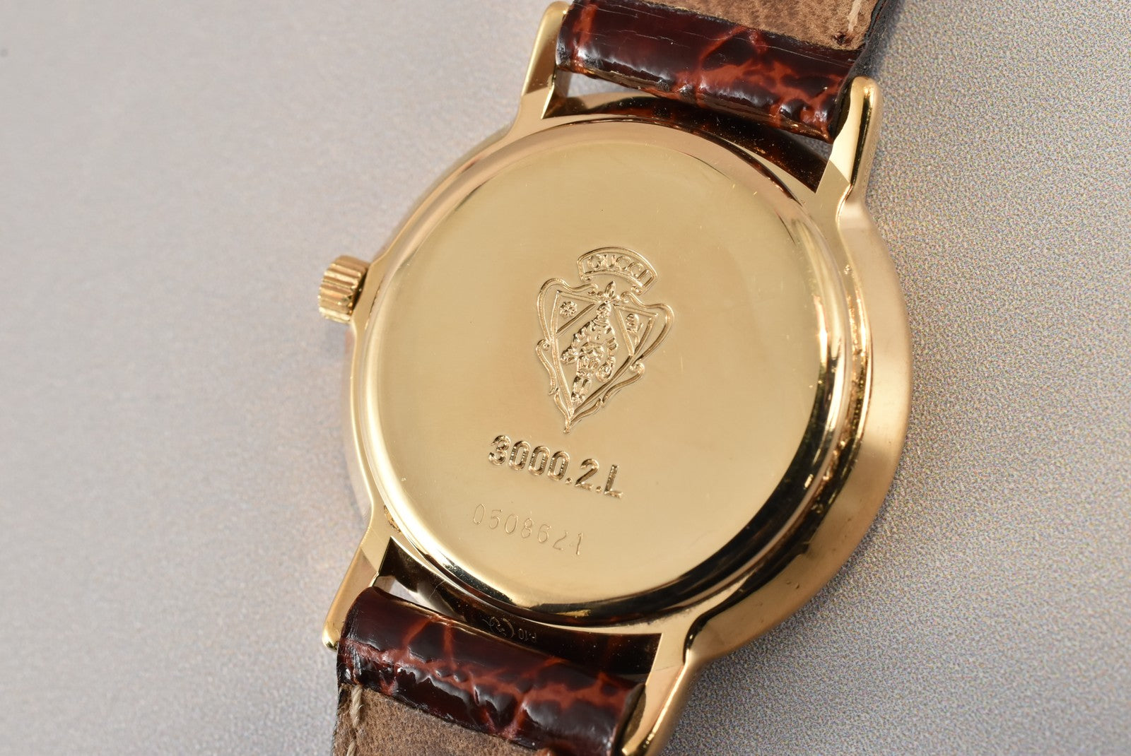 Gucci 3000.2.L Watch - Gold, Stainless Steel