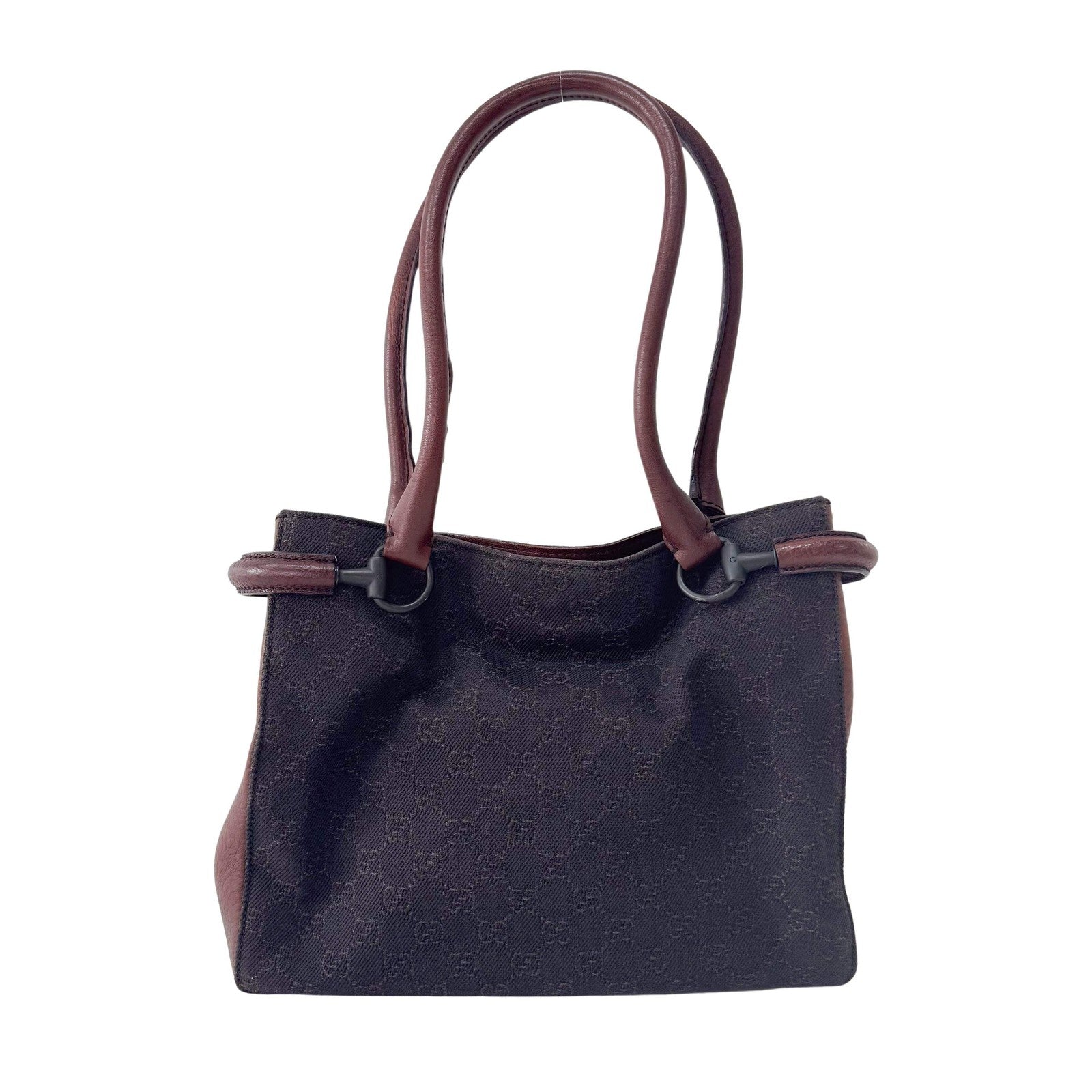 Gucci Horsebit Shoulder Bag - Brown, Canvas