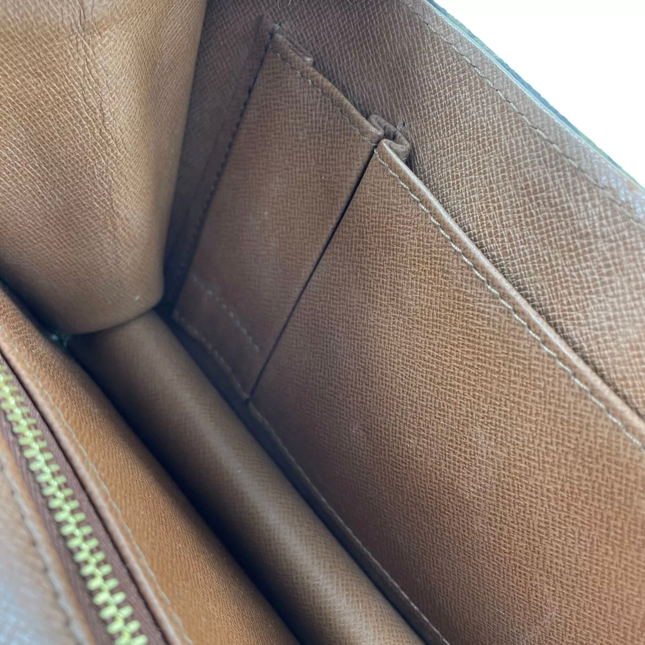 Louis Vuitton Monogram Pochette Dam PM Leather Brown Clutch bag