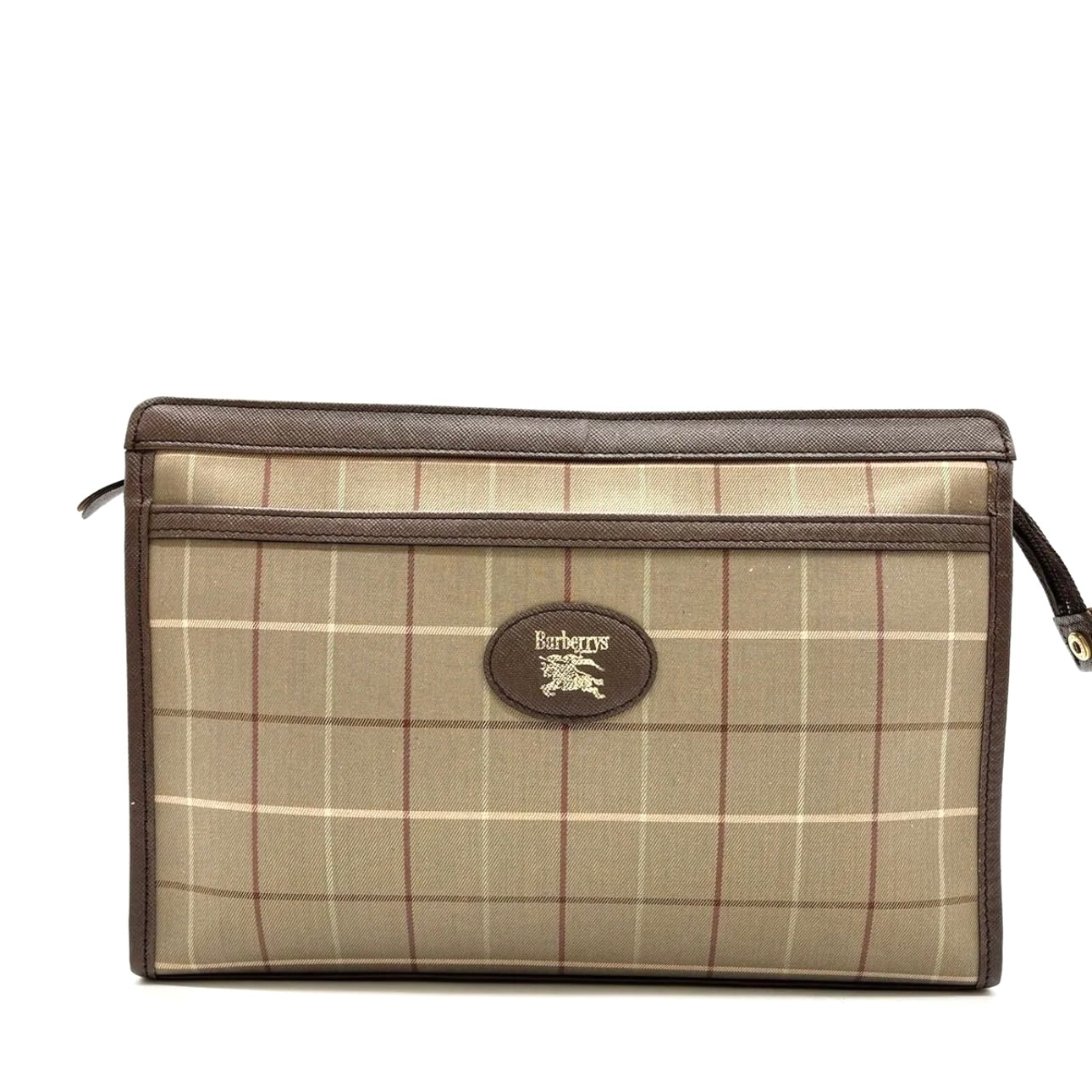 Burberry Clutch Bag - Nova Check, Canvas Leather
