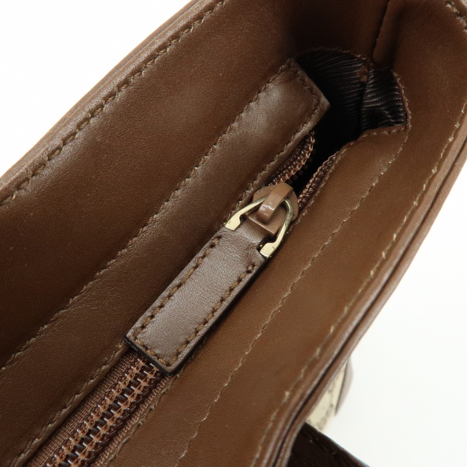 Gucci Tote Bag - Brown, GG Canvas Leather 