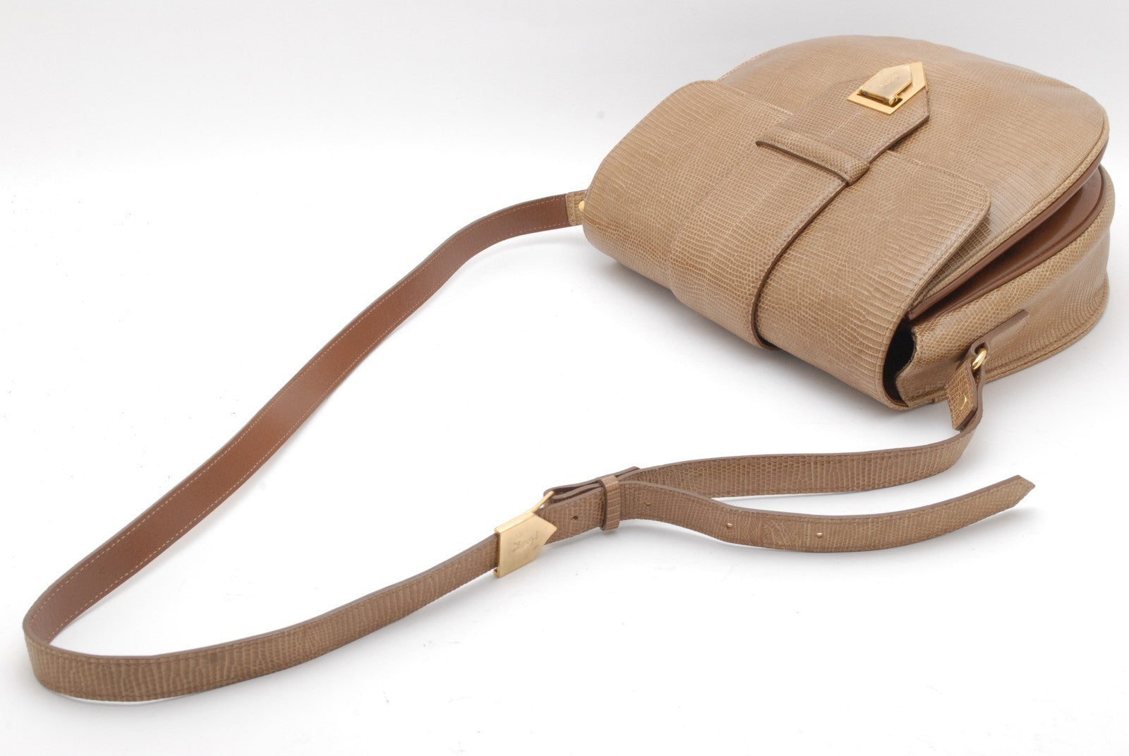 Saint Laurent Yves Saint Laurent Shoulder Bag - Beige, Leather