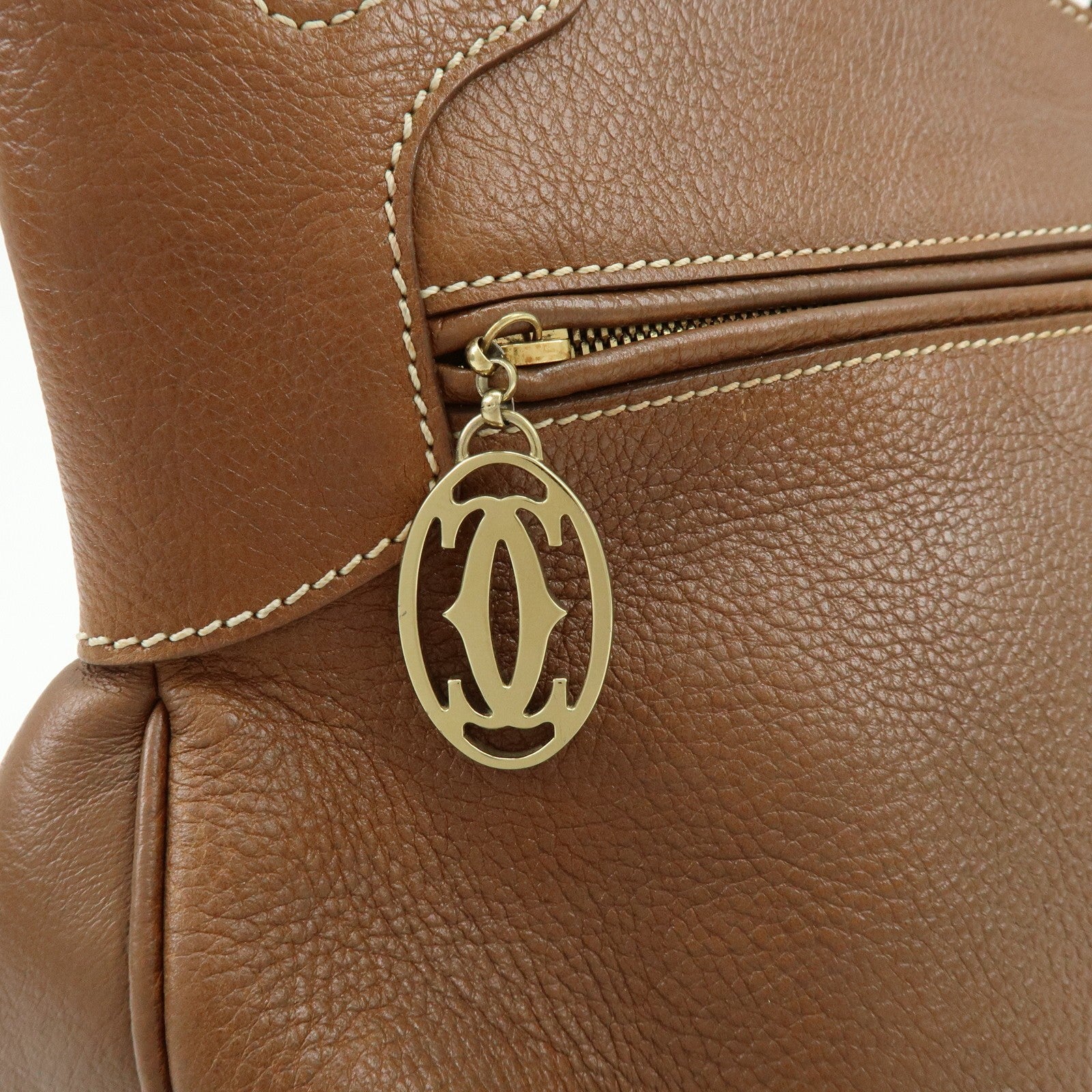 Cartier Marcello de Cartier Hand Bag - Brown, Leather