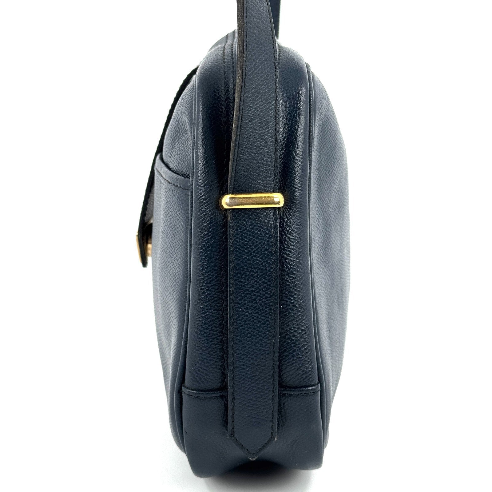 Saint Laurent YSL Shoulder Bag - Navy, Leather