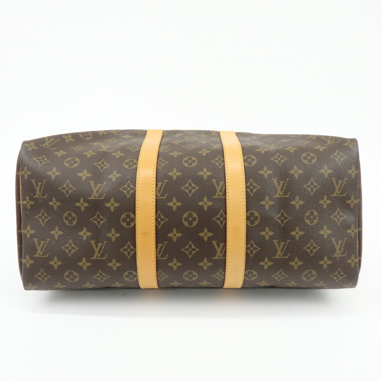 Louis Vuitton Monogram Keep All 45 Boston Bag - Brown, Monogram Canvas