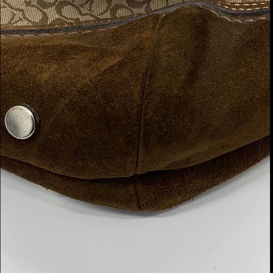 Coach Signature Suede Bag