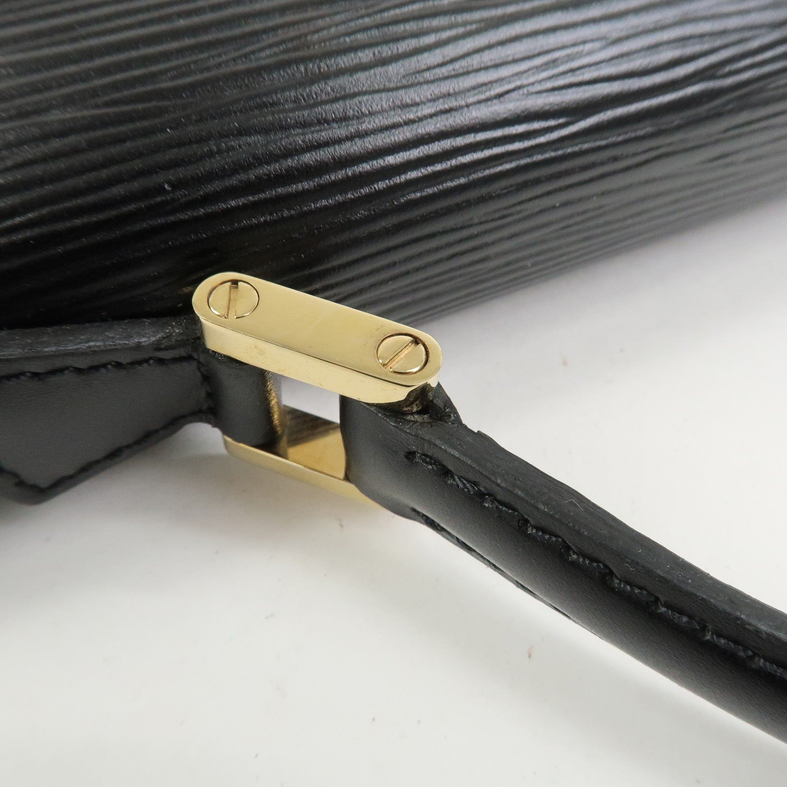 Louis Vuitton Epi Concorde Leather Hand Bag Noir Black