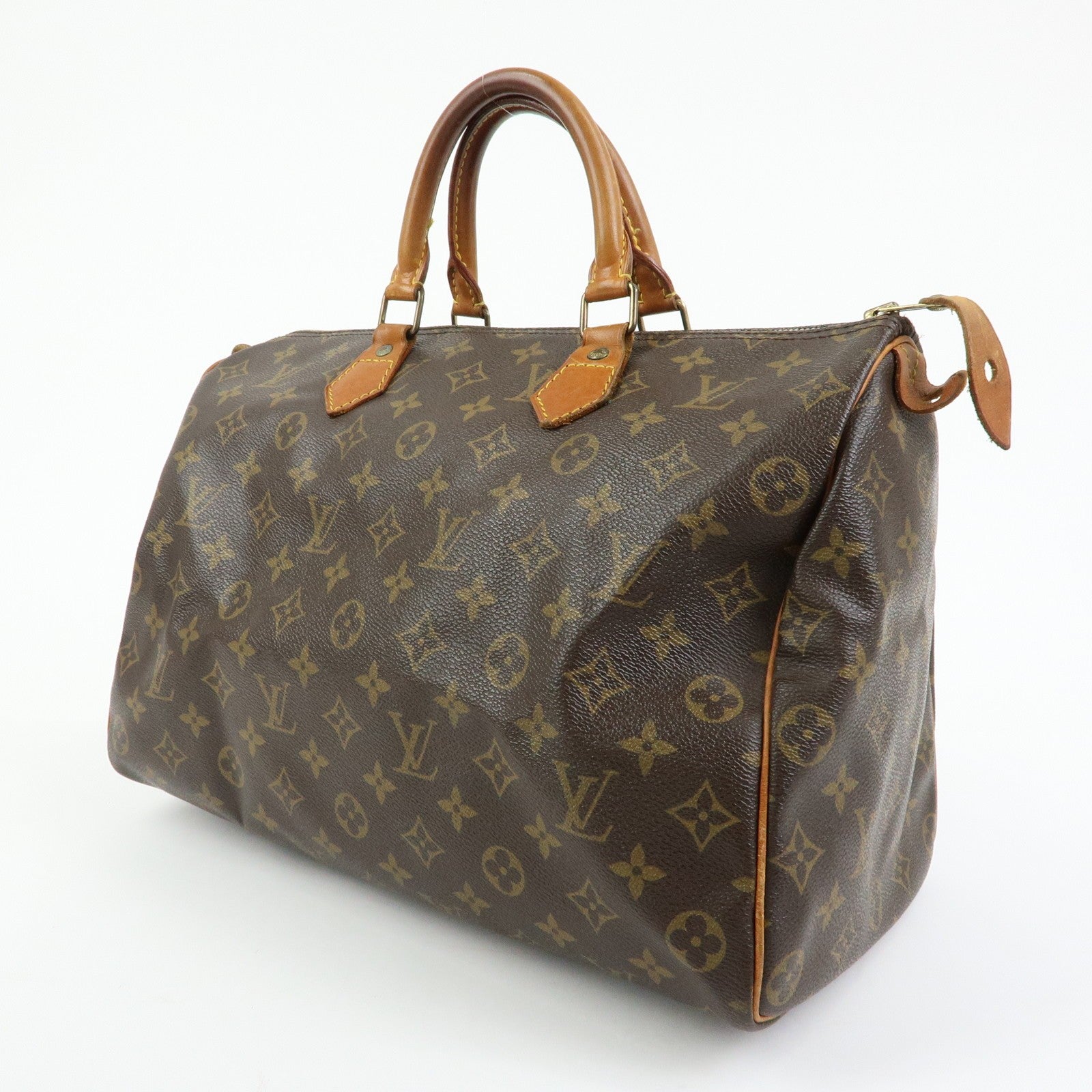 Louis Vuitton Speedy 35 Hand Bag - Monogram, Monogram Canvas, Nume Leather