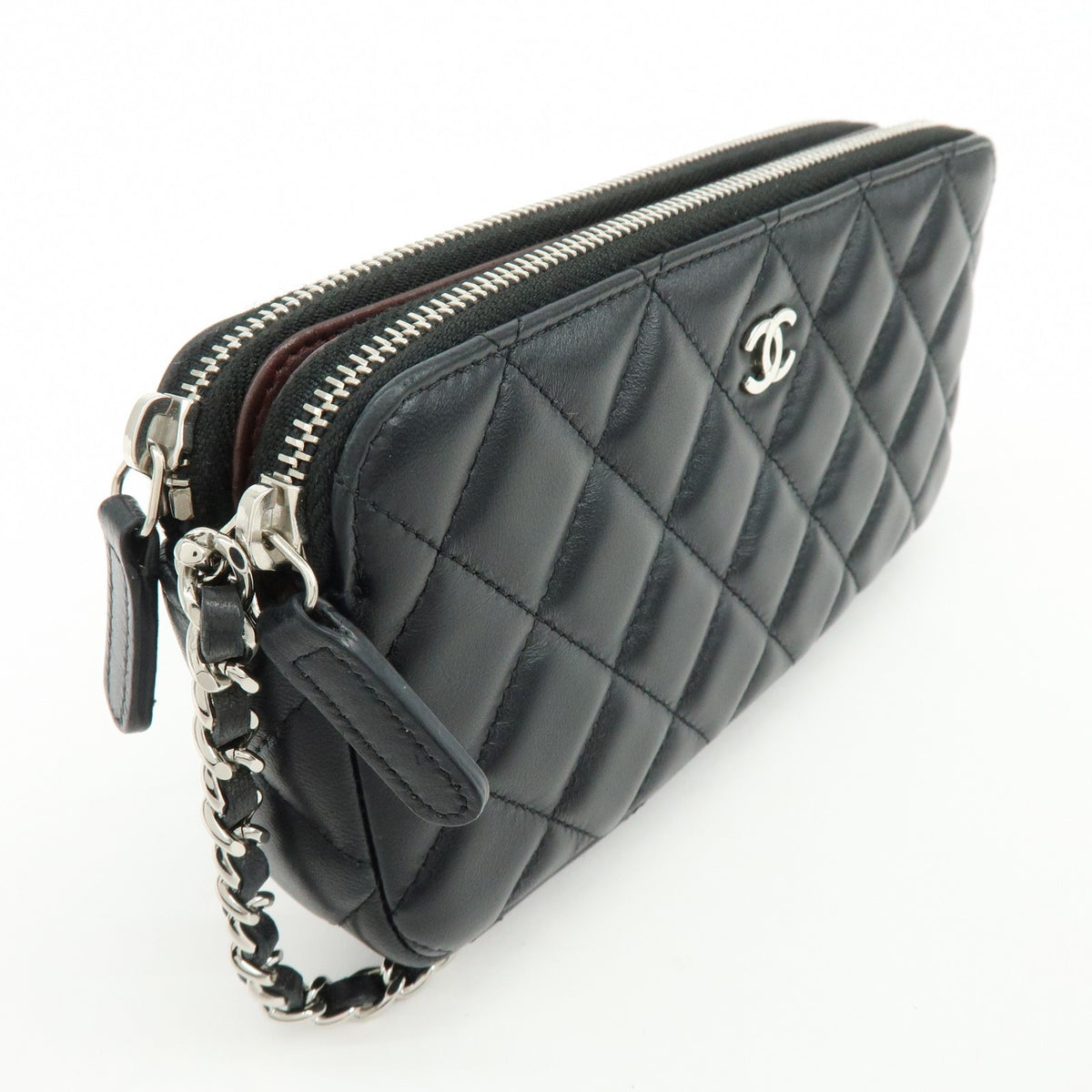 Chanel COCO Mark Matelasse Shoulder Bag - Black, Lamb Skin