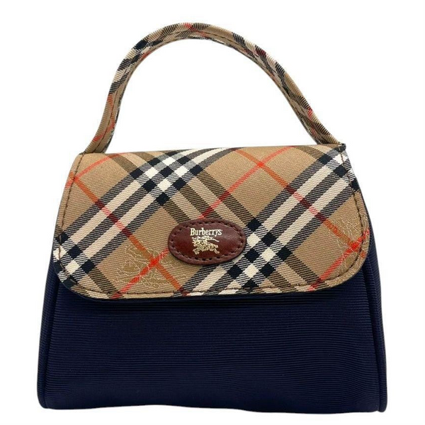 Burberry Nova Check Horse Logo Mini Bag - Beige, PVC 
